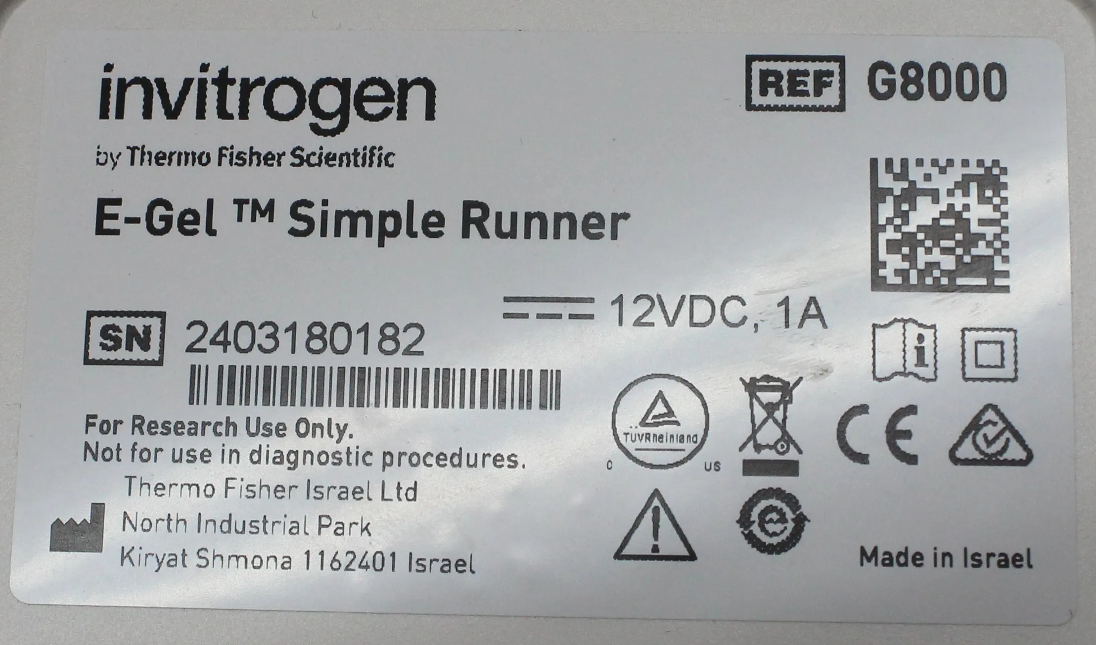 Invitrogen E-Gel Simple Runner Electrophoresis System