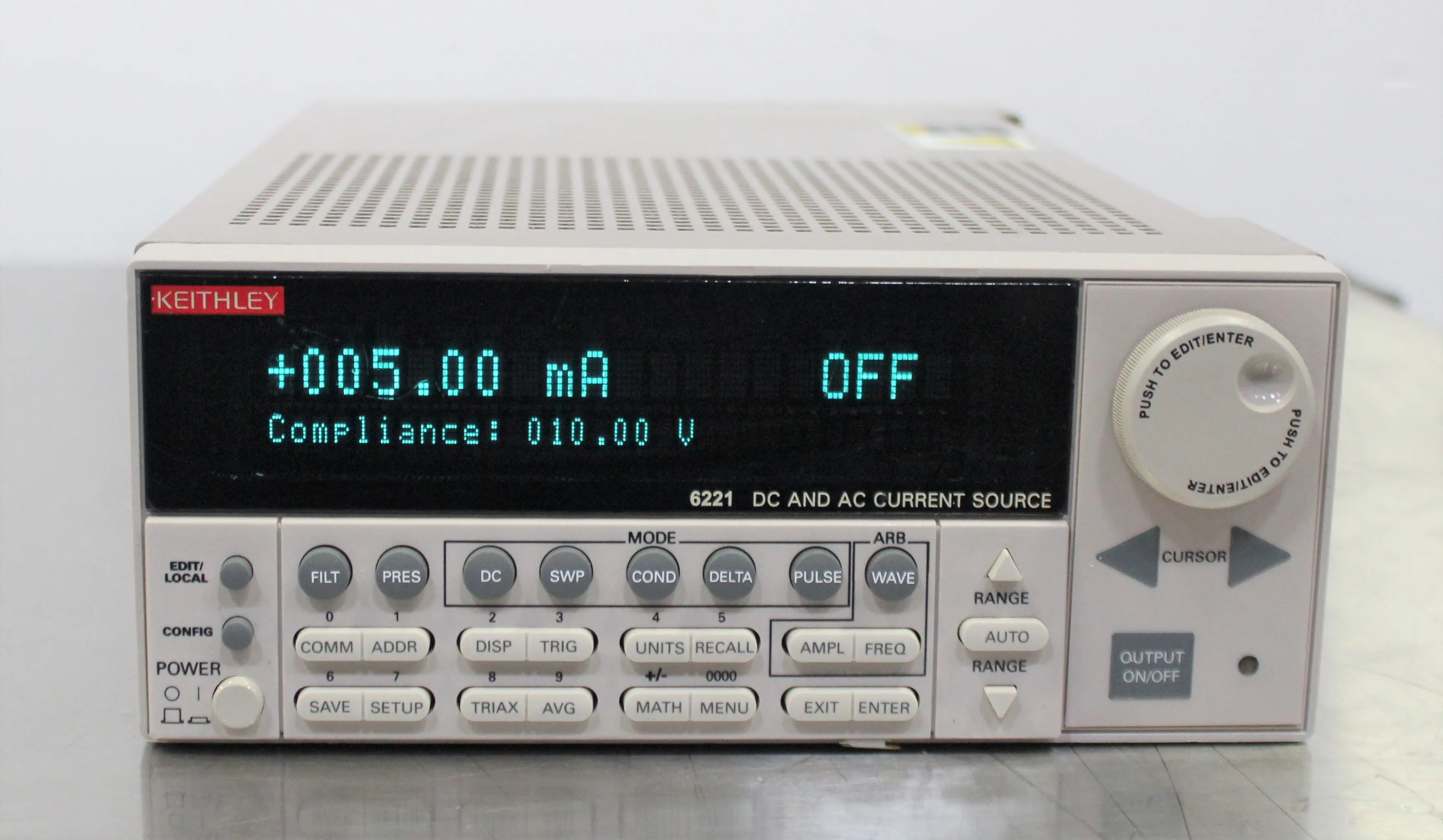 Keithley 6221 AC/DC Current Source Meter 100fA to 100mA, 120V/220V, 50Hz/60Hz