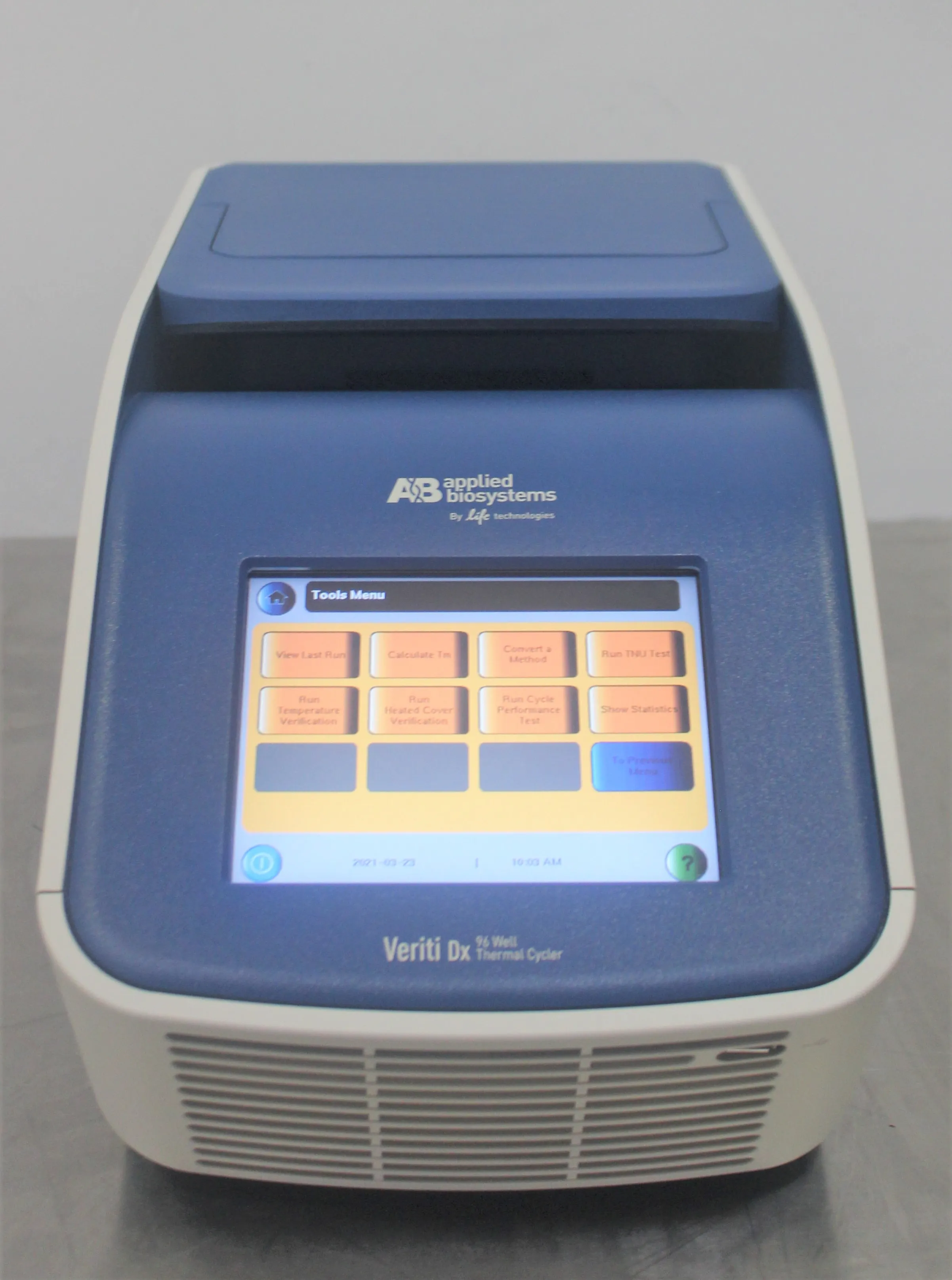 Applied Biosystems Veriti Dx 96-Well Thermal Cycler PCR Molecular Biology Lab Equipment 240V 50/60Hz Used