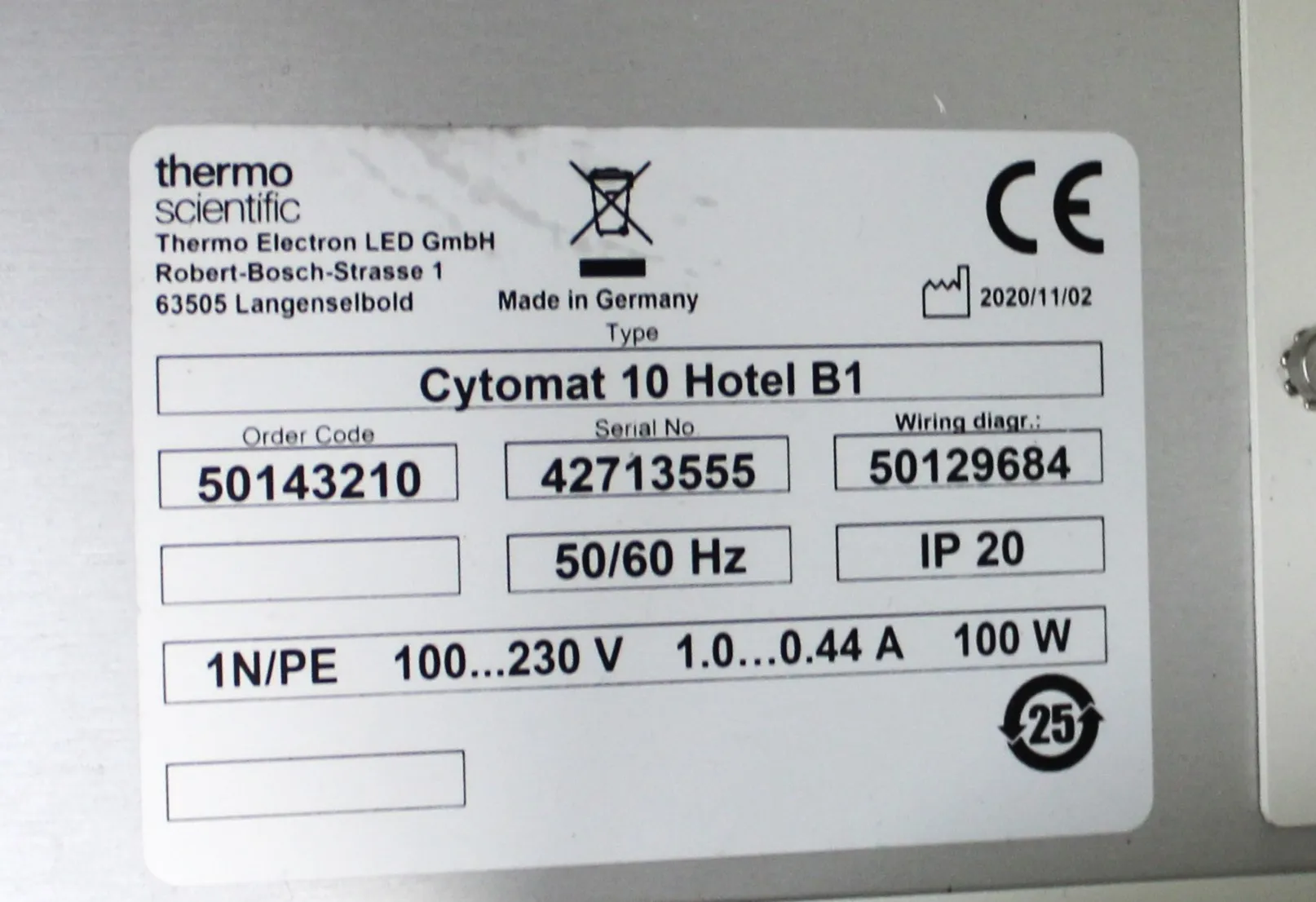 Thermo Scientific Cytomat 10 Hotel B1 Ambient Storage Liquid Handling Plate Storage Unit on Custom Cart P/N 50143210