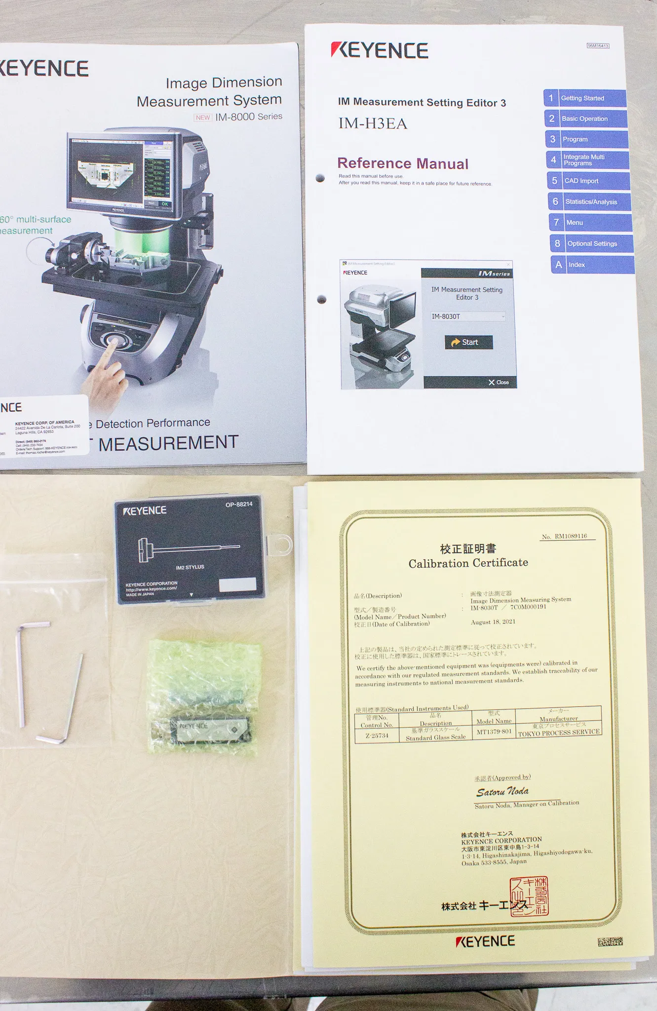 Keyence IM-8000 Series Image Dimension Measurement System IM-8030T w/ Controller