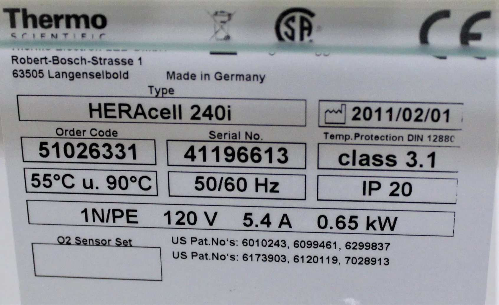 Thermo Scientific Heracell 240i CO2 Incubator - Seller refurbished 30-day warranty