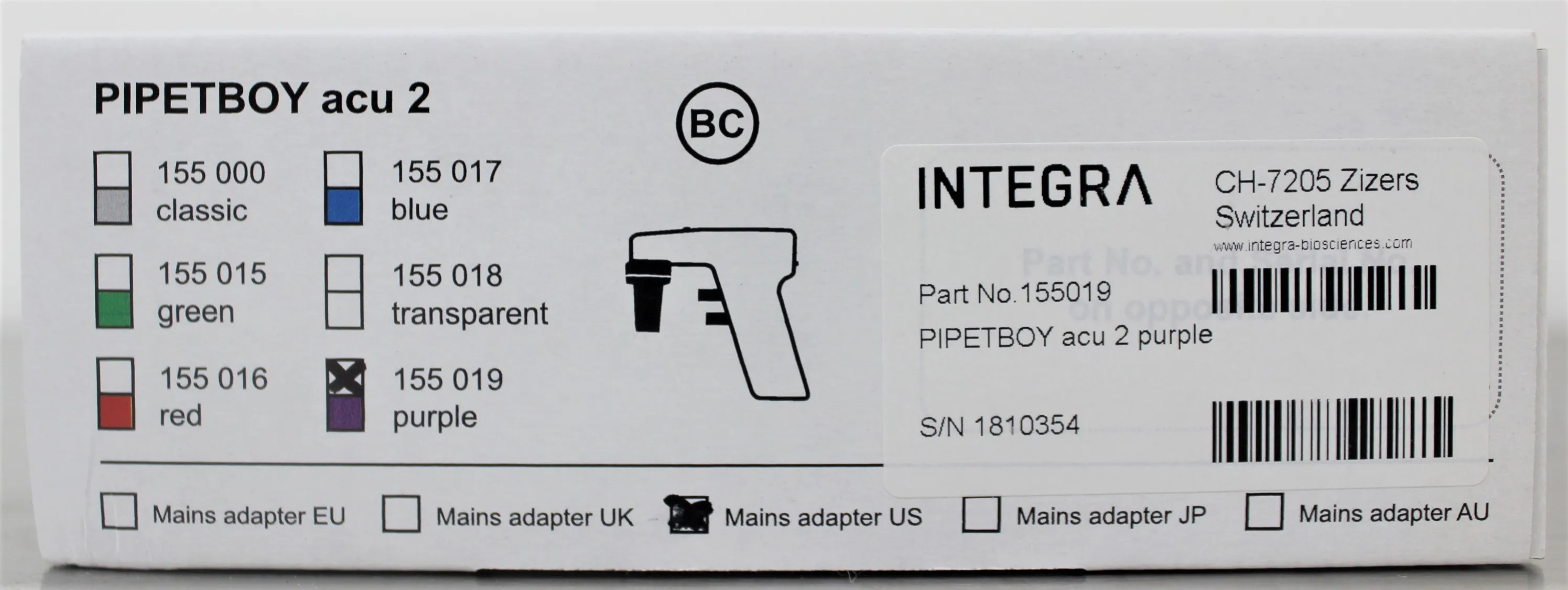 Integra Biosciences Pipetboy 2 Pipet for Safe and Accurate Liquid Handling