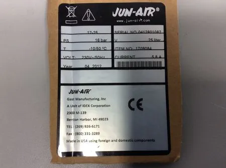 Jun-Air 12.25 Air Compressor by REUZEit