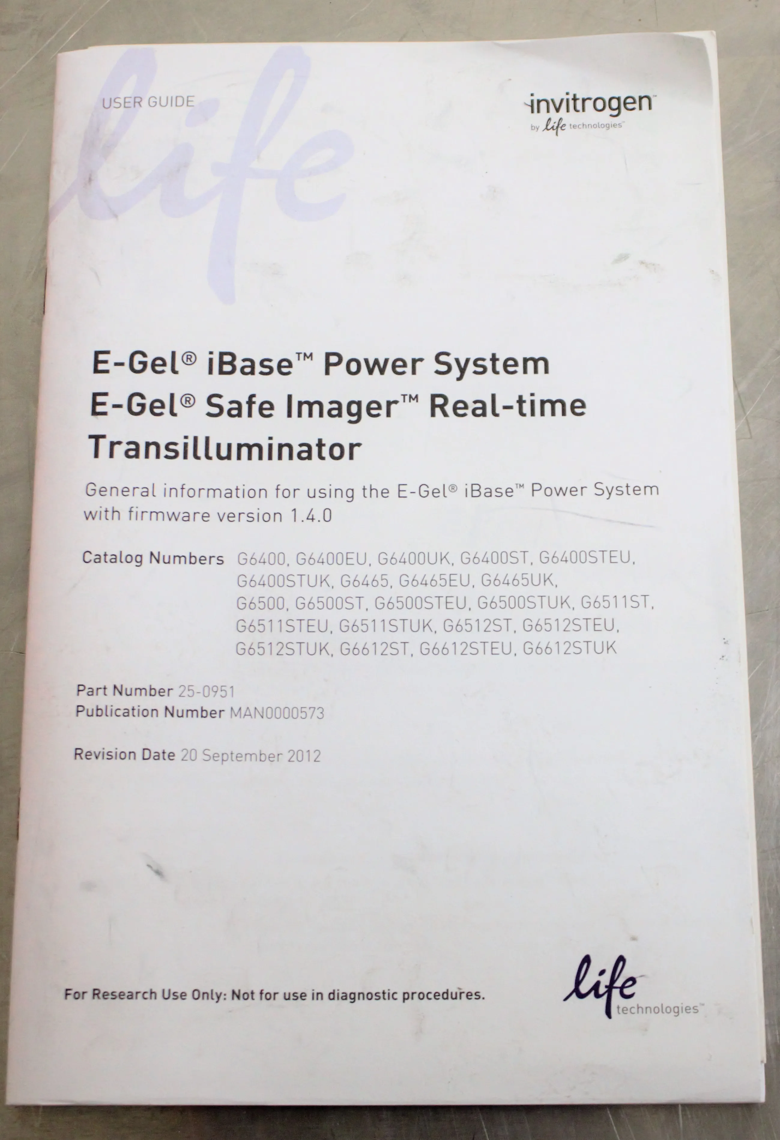 Invitrogen iBase Electrophoresis System Gel Power Supply