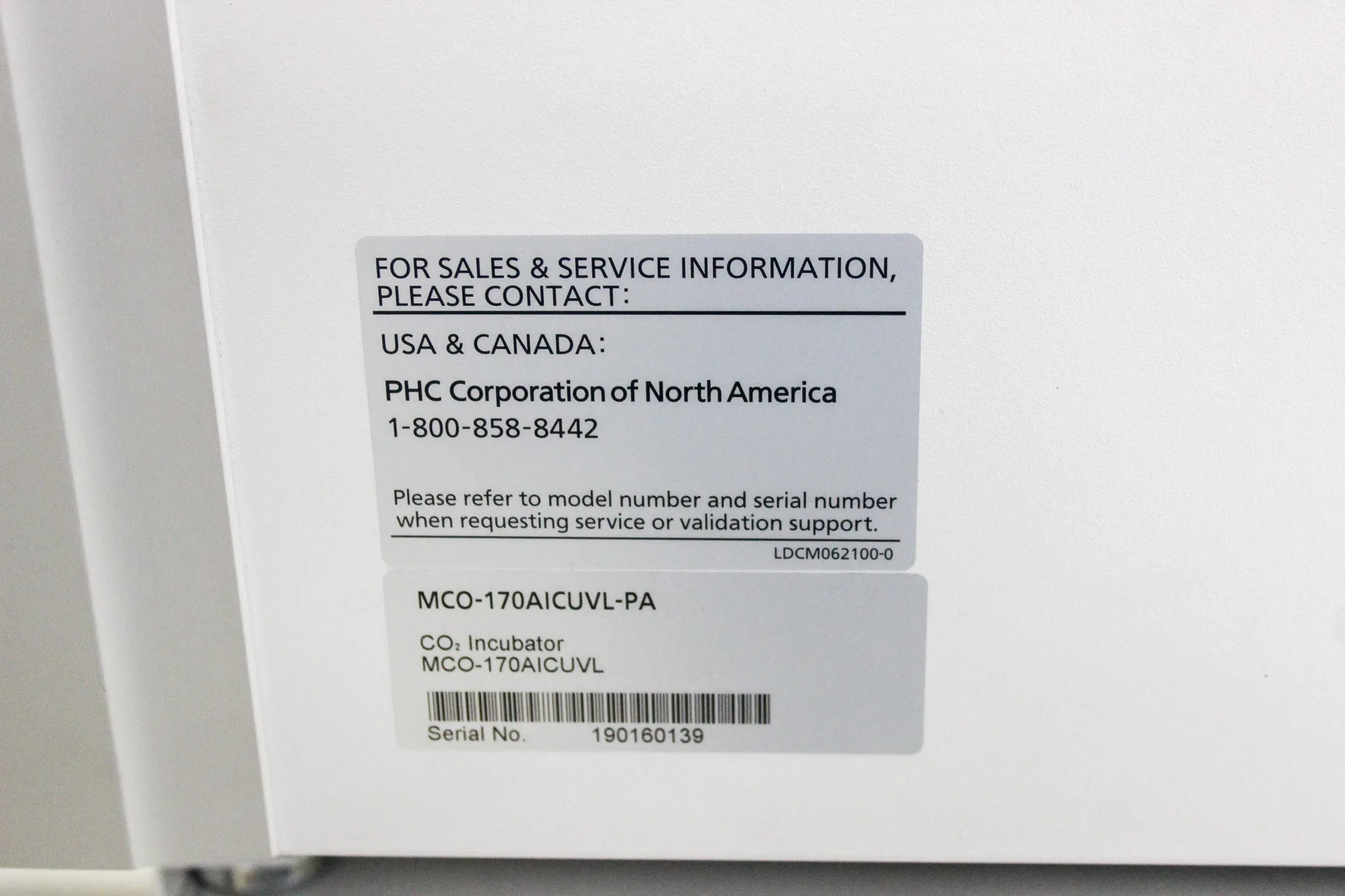 PHCBI Cell-IQ Series 5.8 cu.ft. CO2 Laboratory Incubator MCO-170AICUVL-PA