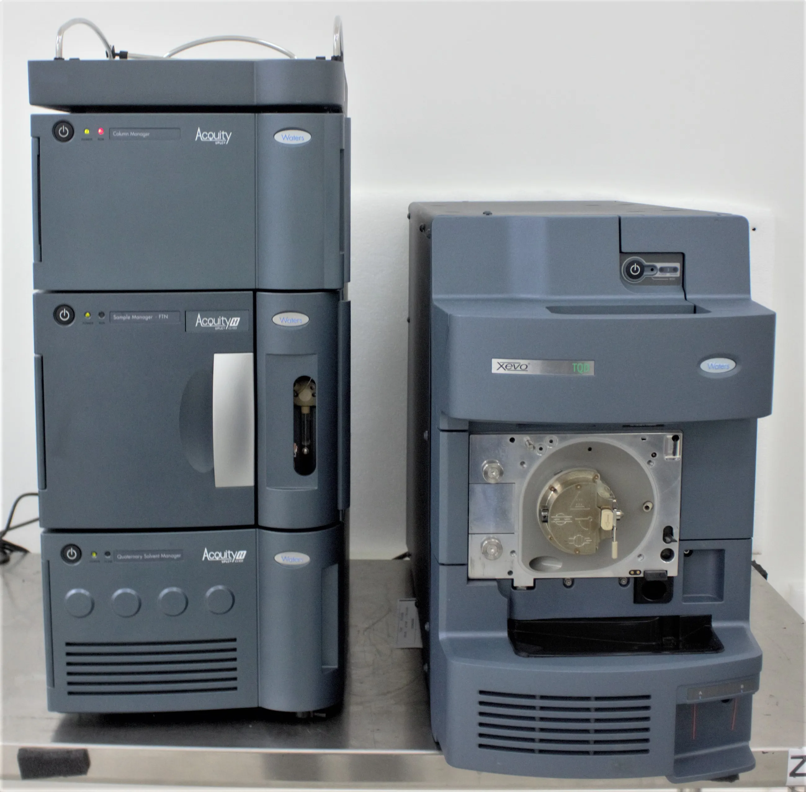 Waters ACUITY UPLC and XEVO TQD System with Solvent Manager, Sample Manager, and Column Heater