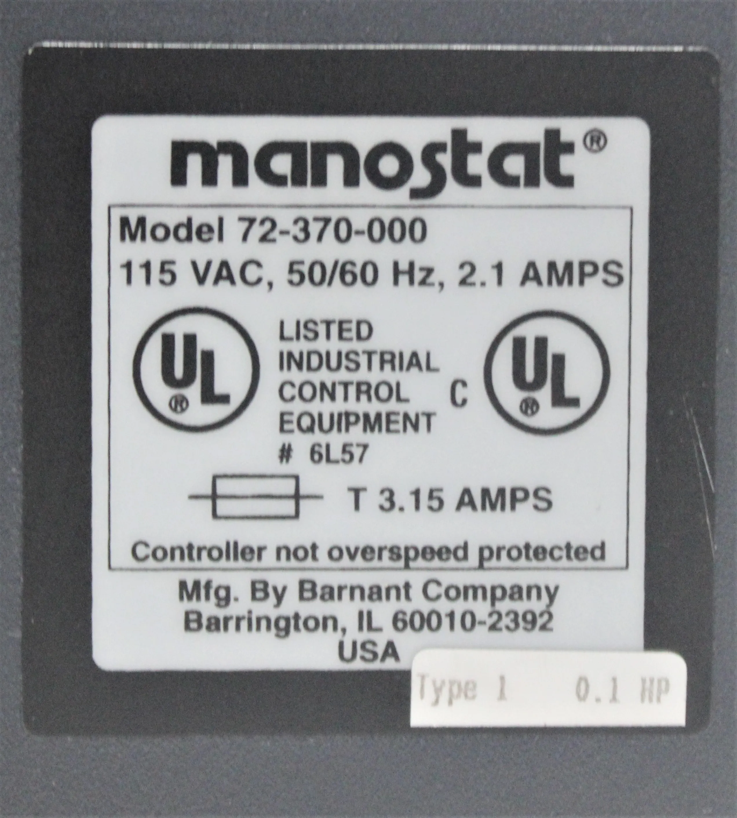 Manostat Preston Varistaltic Pump Model 72-370-000