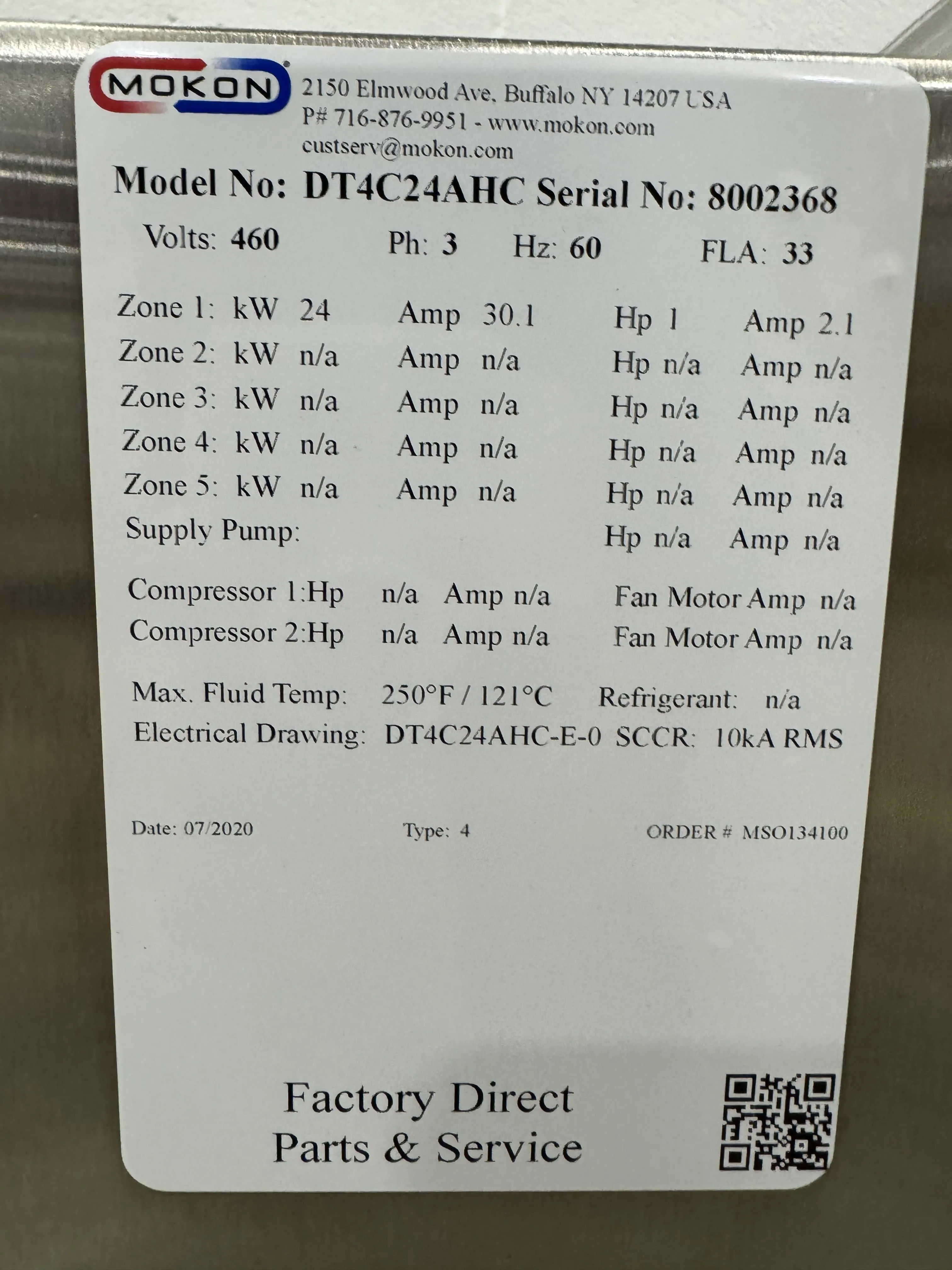 Mokon - Hydrothermal DT4C24AHC Circulating Water Temperature Control System