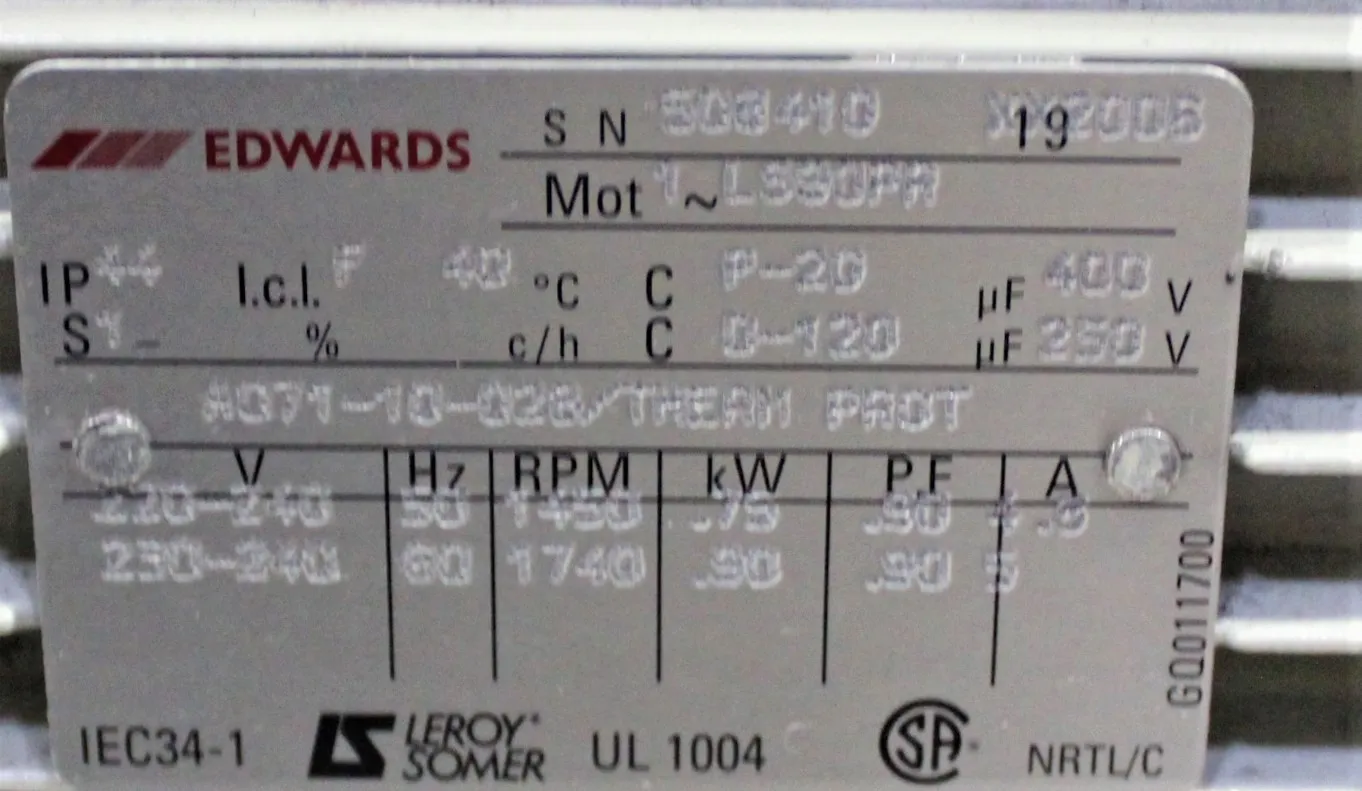 Edwards E2M30 Vacuum Pump