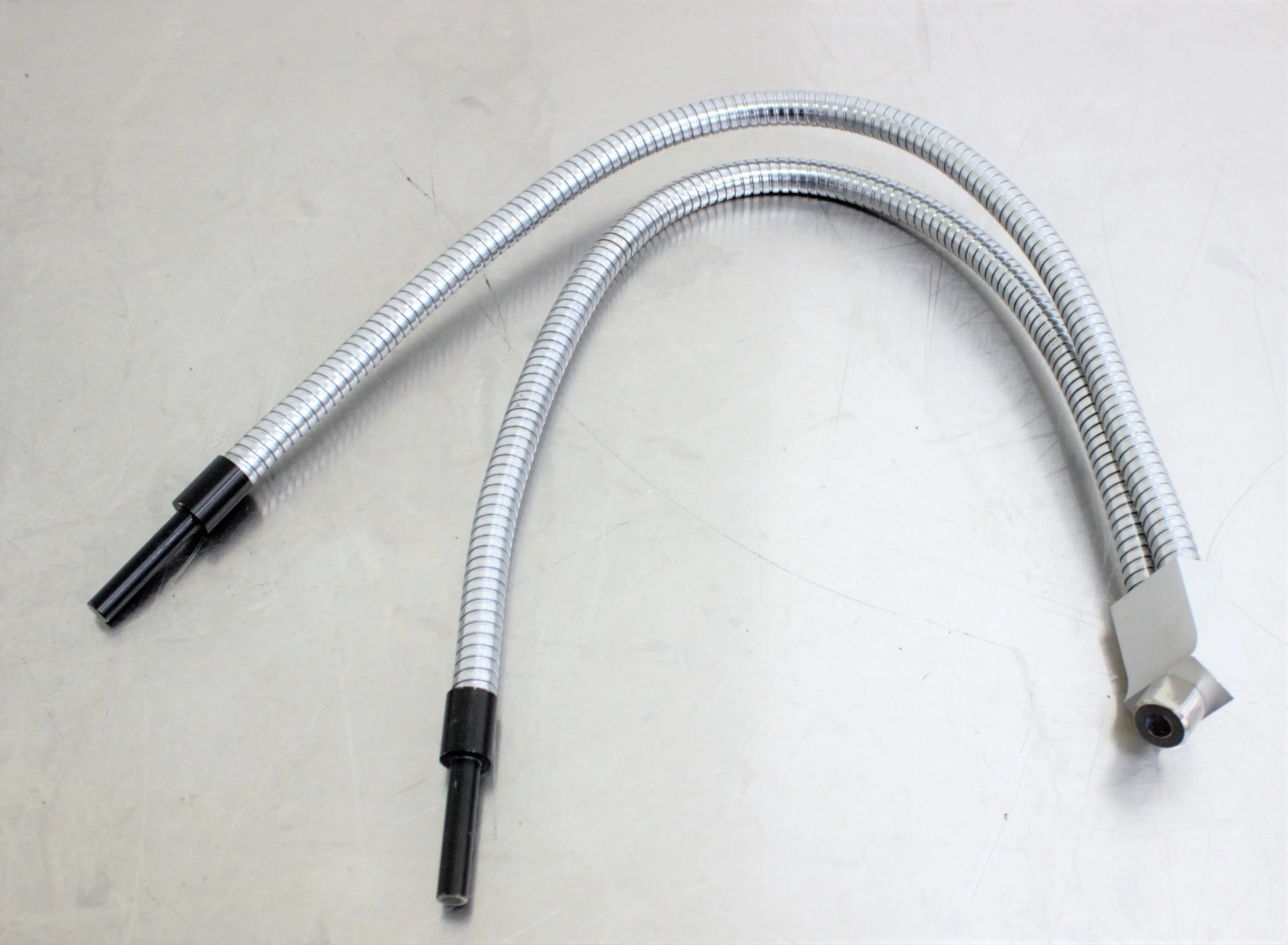 Dual Gooseneck Fiber Optic Attachment For Microscope Illuminators - Used Laboratory Equipment