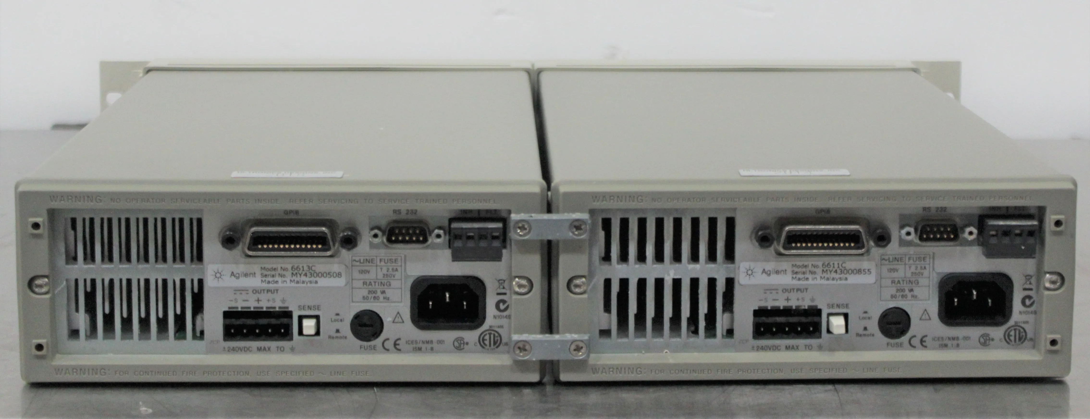 Agilent 6611C, 6613C System DC Power Supply 120V 50Hz/60Hz