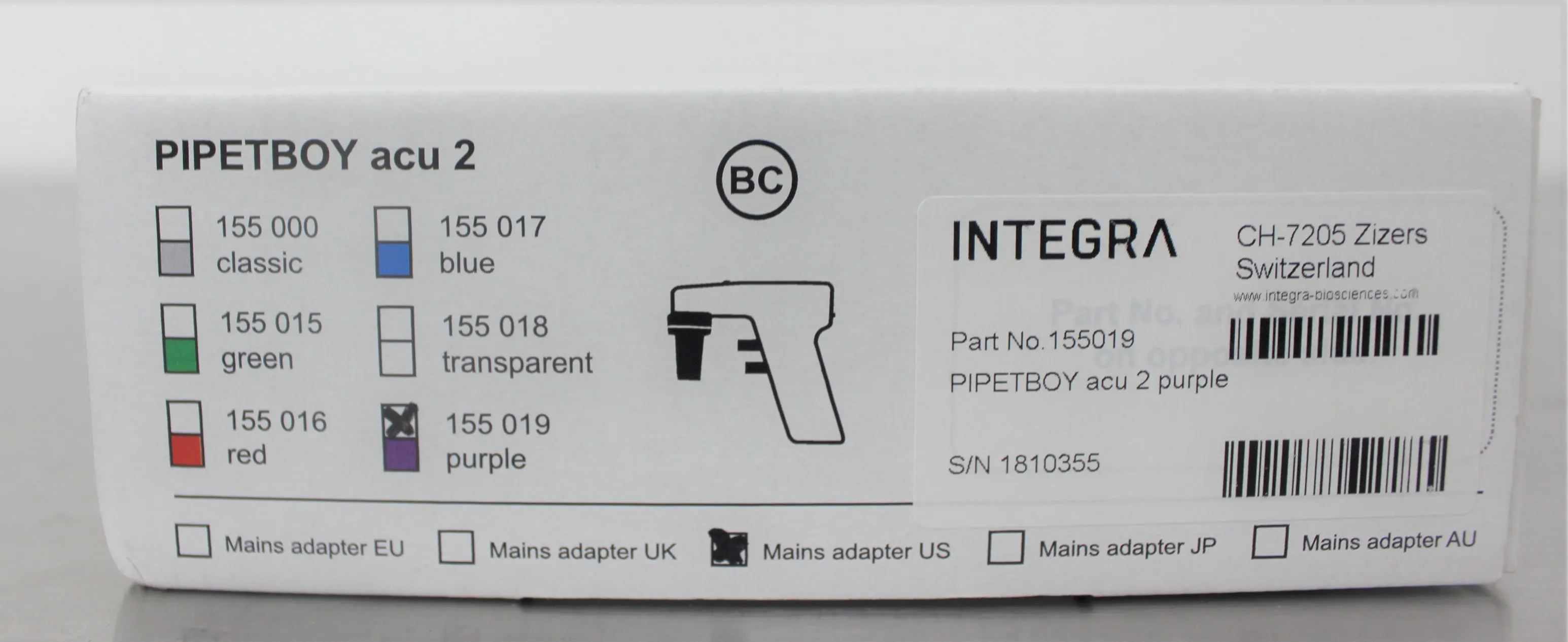 Integra Biosciences Pipetboy 2 Pipet