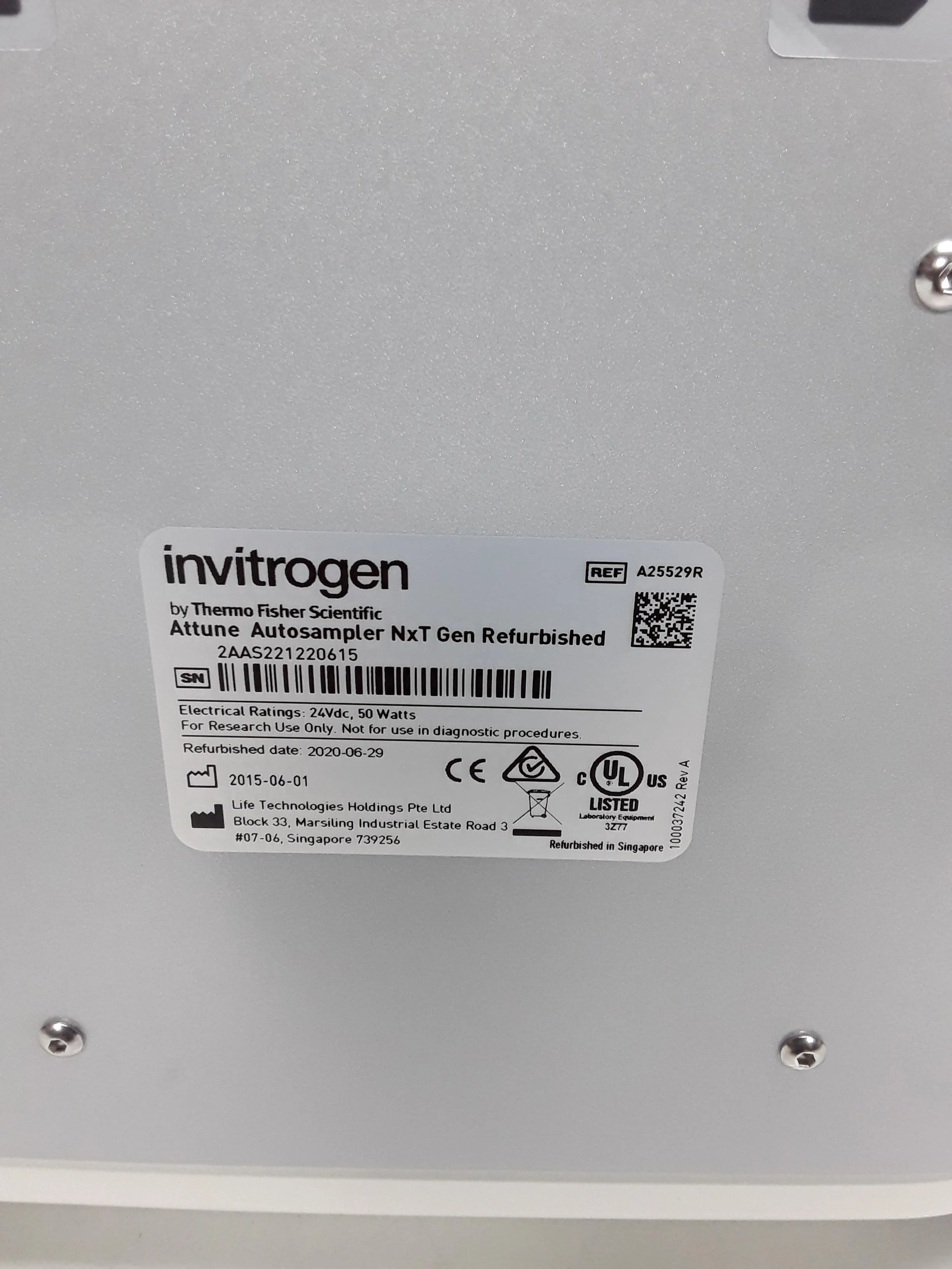 Invitrogen Attune NxT Gen Autosampler #A25529R