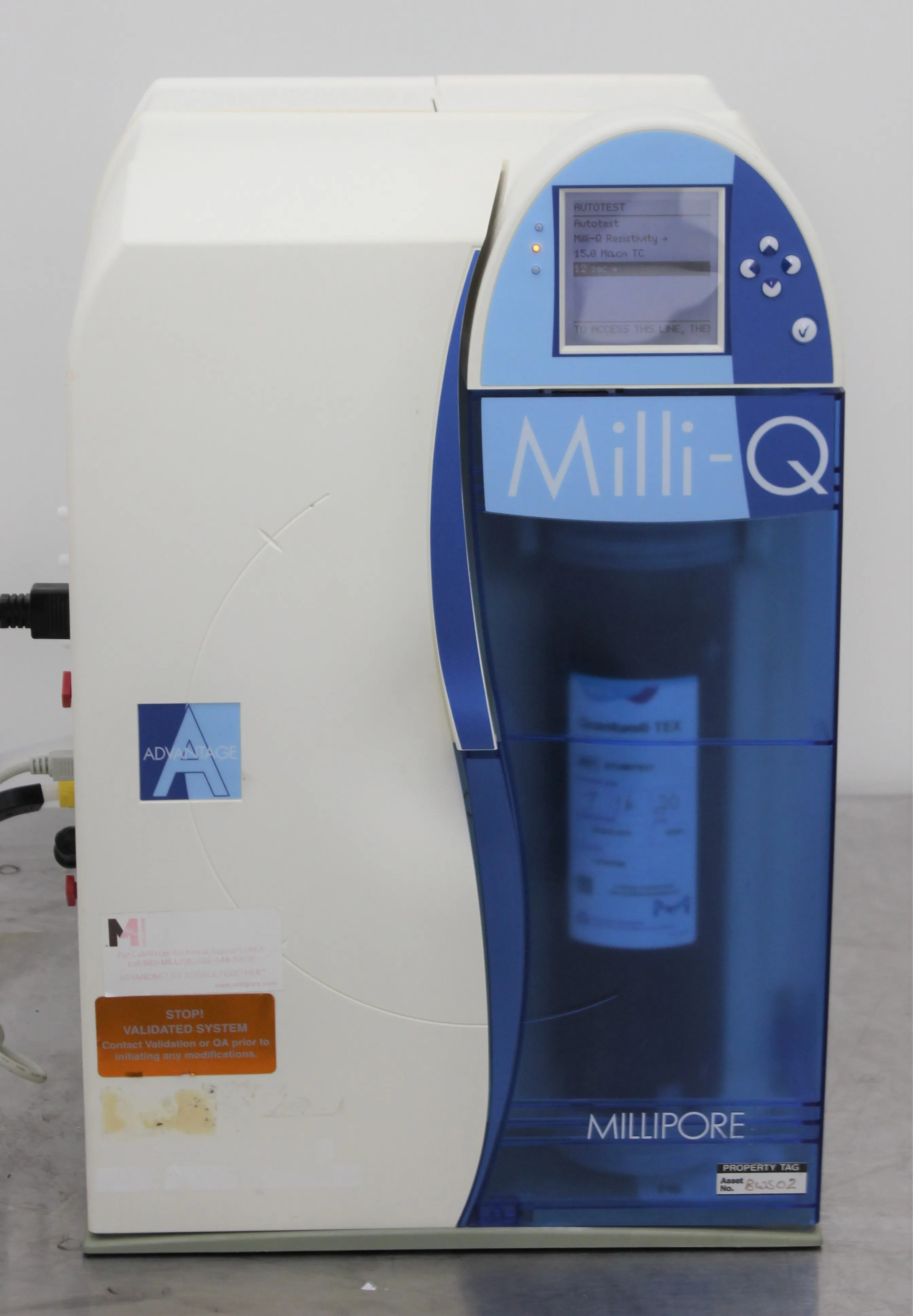 Used Millipore Water Purification System Advantage A10 - 120V/220V