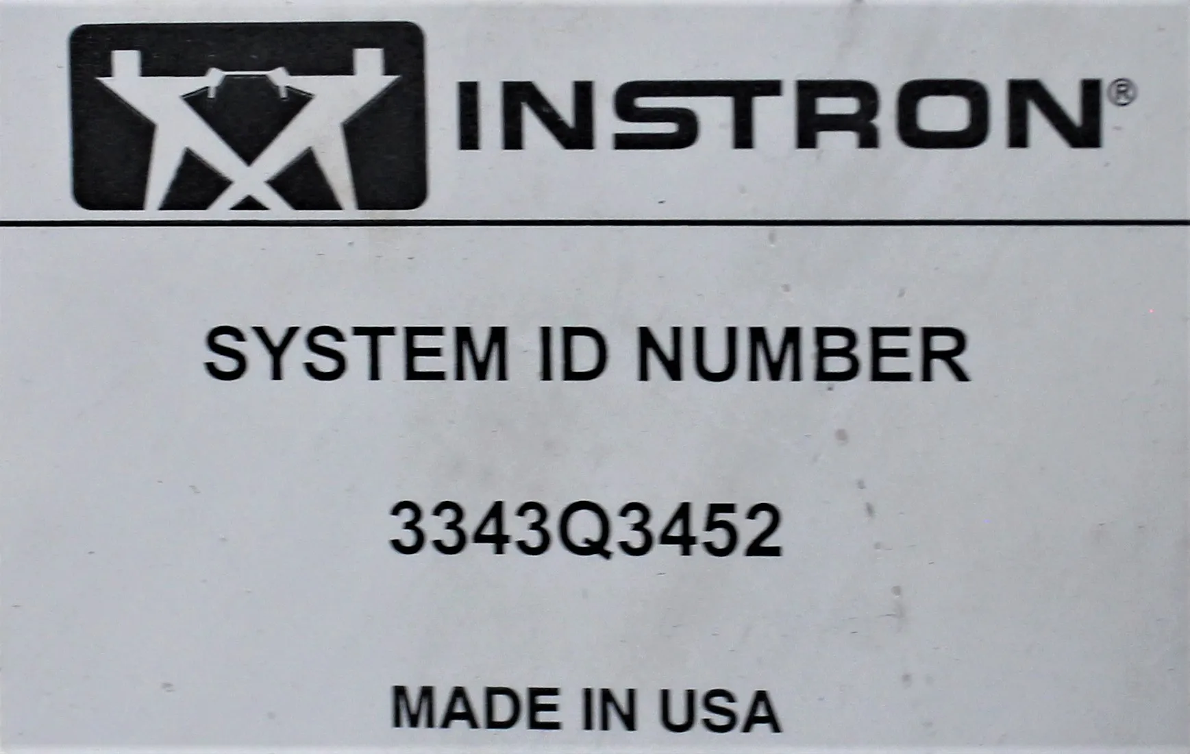 Instron 3343 Single Column Testing System - Used