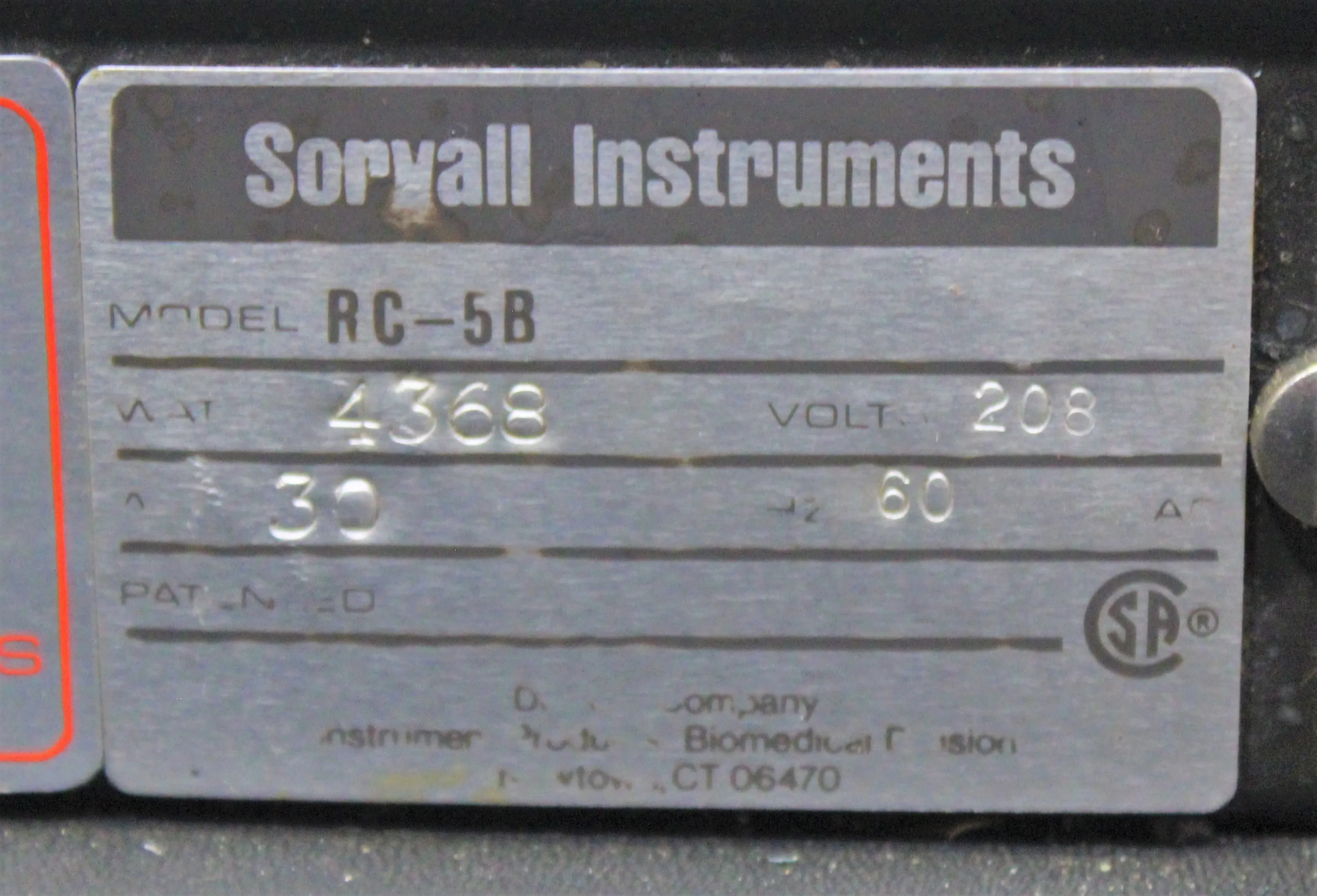 Du Pont Instruments / Sorvall RC-5B Refrigerated Superspeed Centrifuge