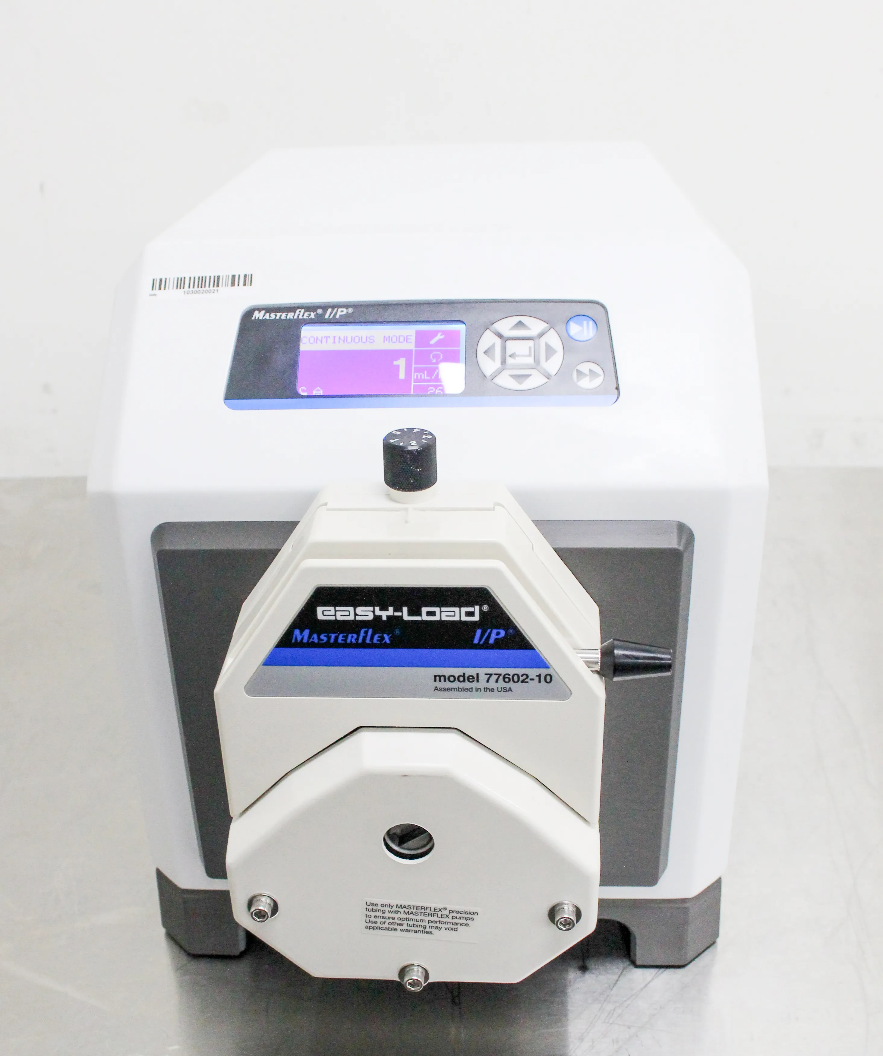 MasterFlex I/P Digital Process Drive 77420-20 with Easy Load Pump Head 77602-10