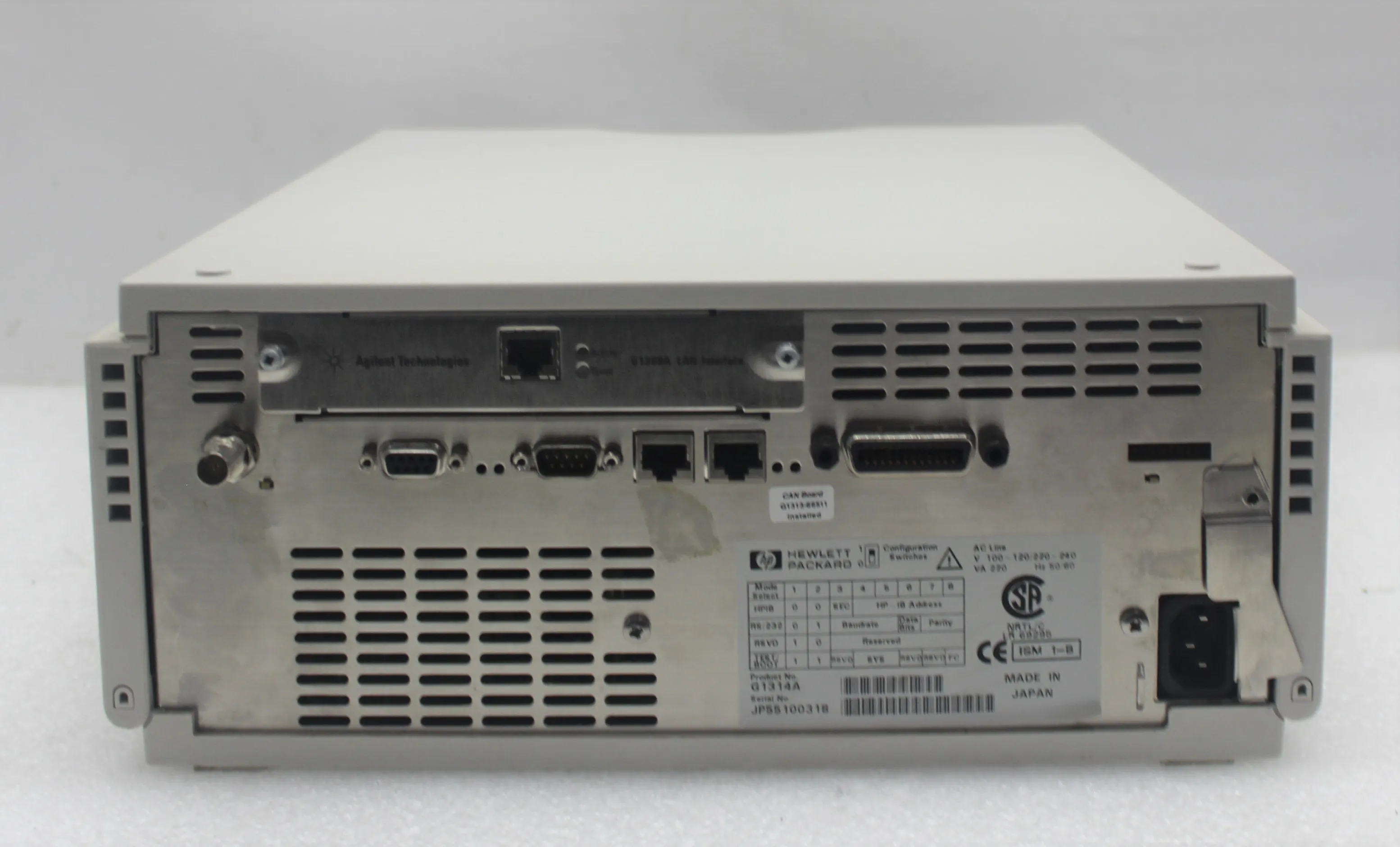 Used Lab Equipment: HP Agilent 1100 HPLC G1314A Variable Wavelength Detector