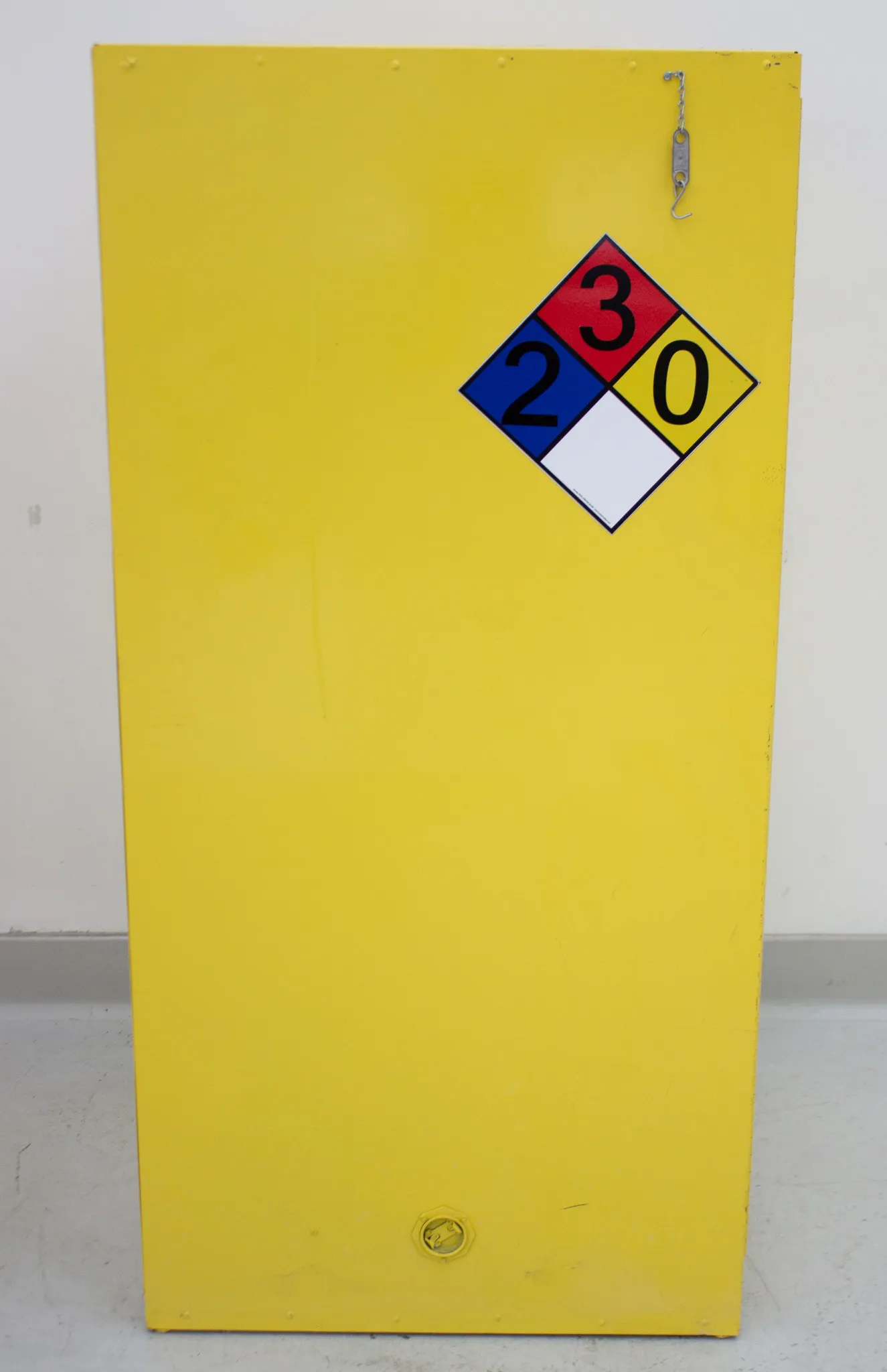 Eagle Flammable Storage Cabinet - Manual Doors, Yellow, 60 Gallon