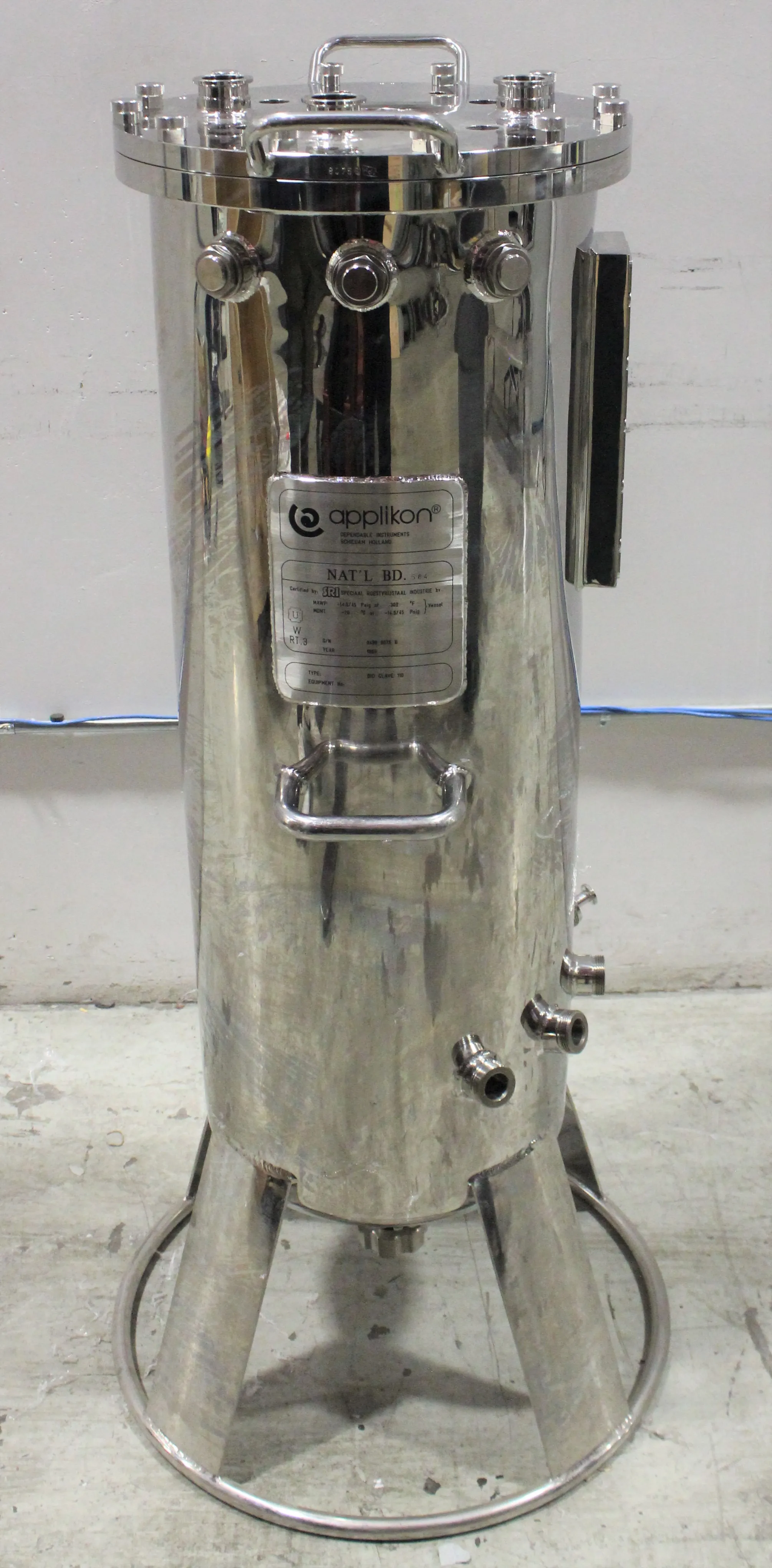 Used Applikon 110L Bio Clave Fermenter - Autoclavable Stainless Steel Bioreactor