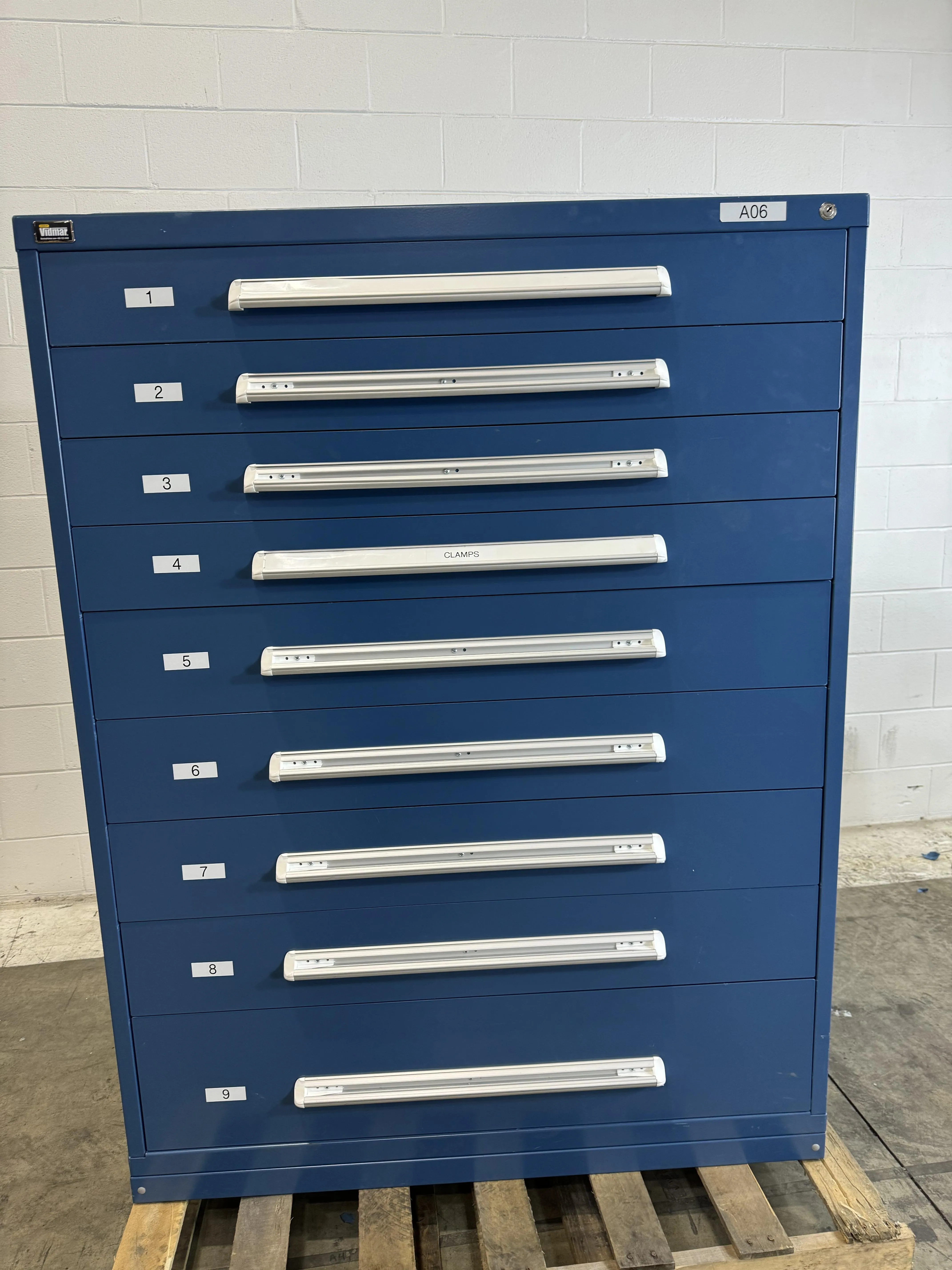 Vidmar 9 Drawers Industrial Storage Cabinets