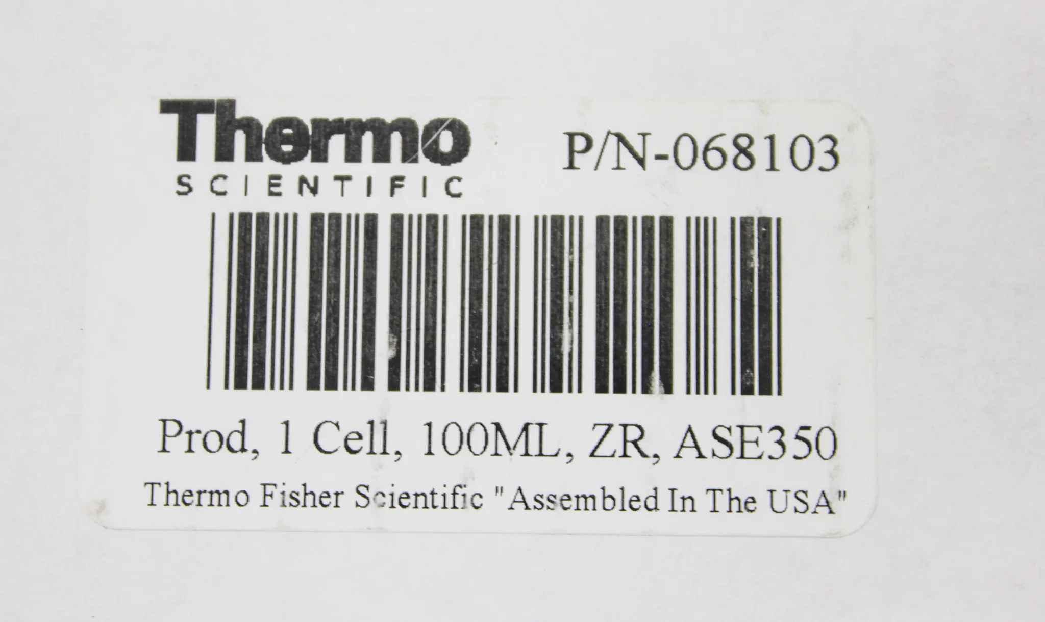 Thermo Scientific Dionium Extraction Cell 100mL ASE 150/350 Material: Dionium