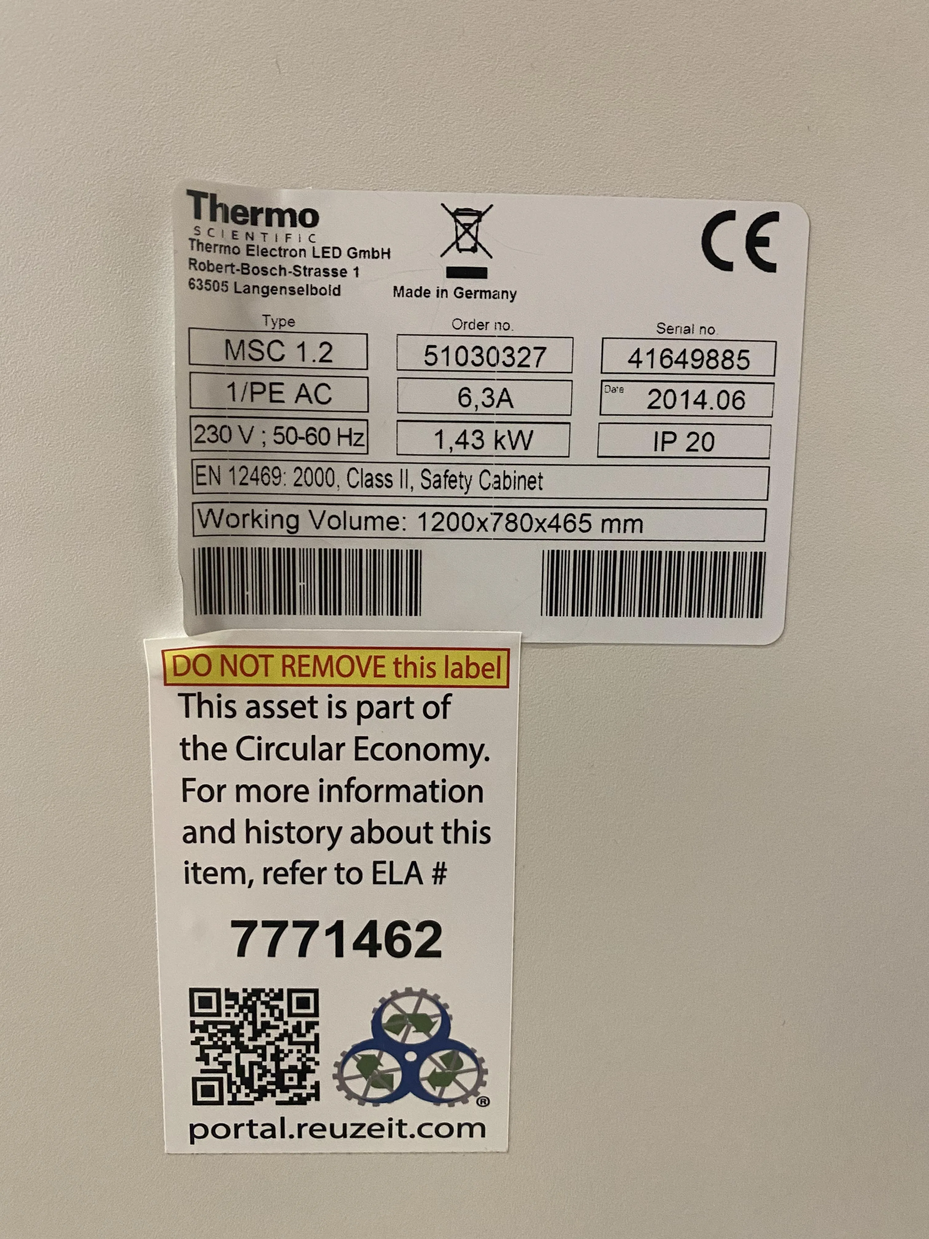 Thermo Scientific MSC-Advantage Class II Biological Safety Cabinet