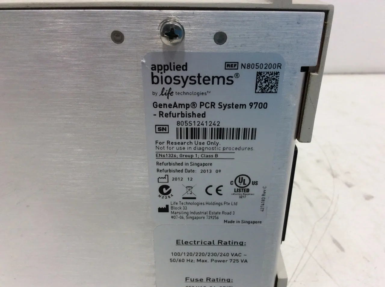 Applied Biosystems GeneAmp PCR System 9700