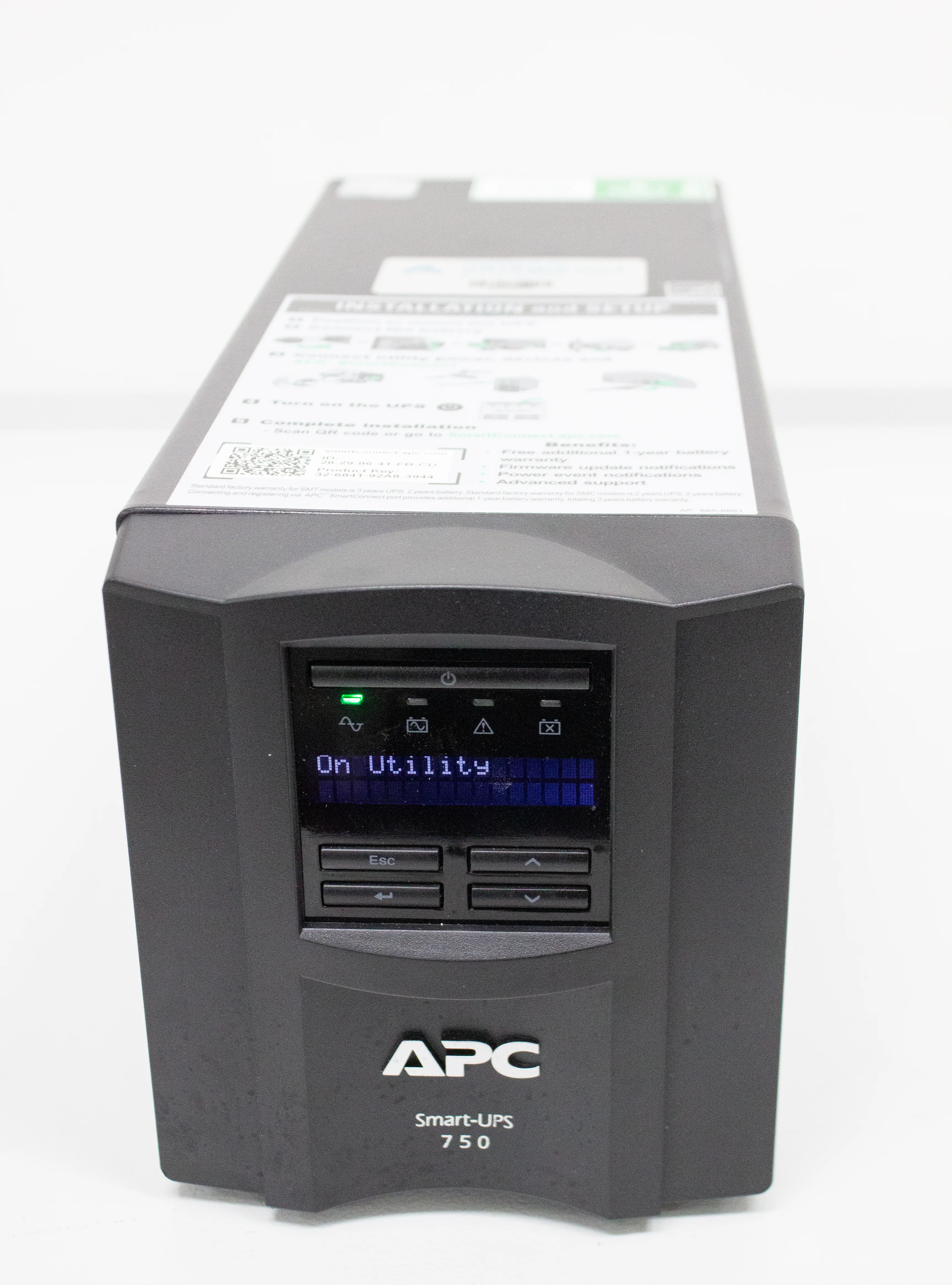 APC Smart-UPS 750C Line Interactive, 750VA, Tower, 120V