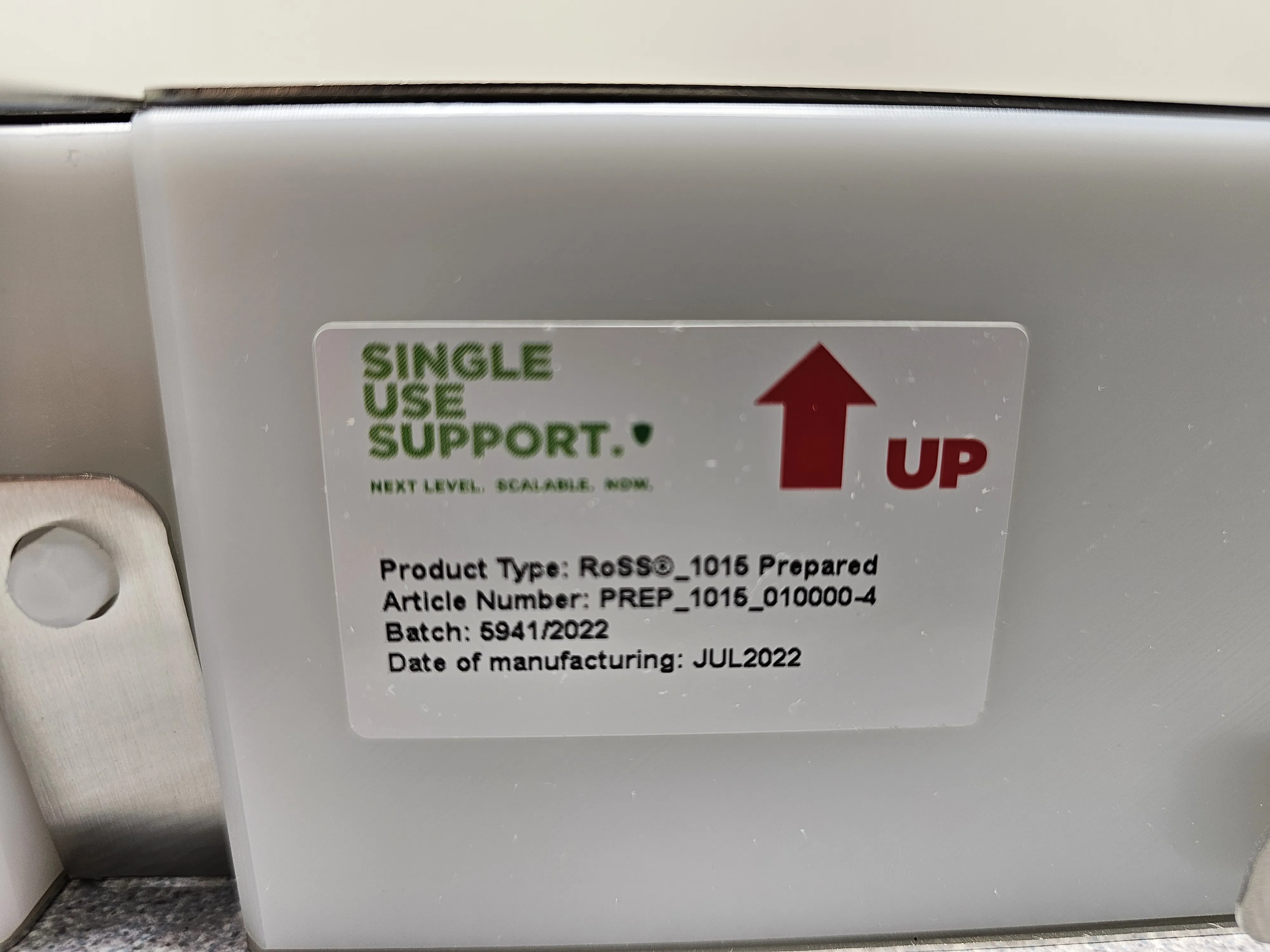 Single Use Support RoSS_1015 Prepared Bio Container - Bioprocessing Equipment