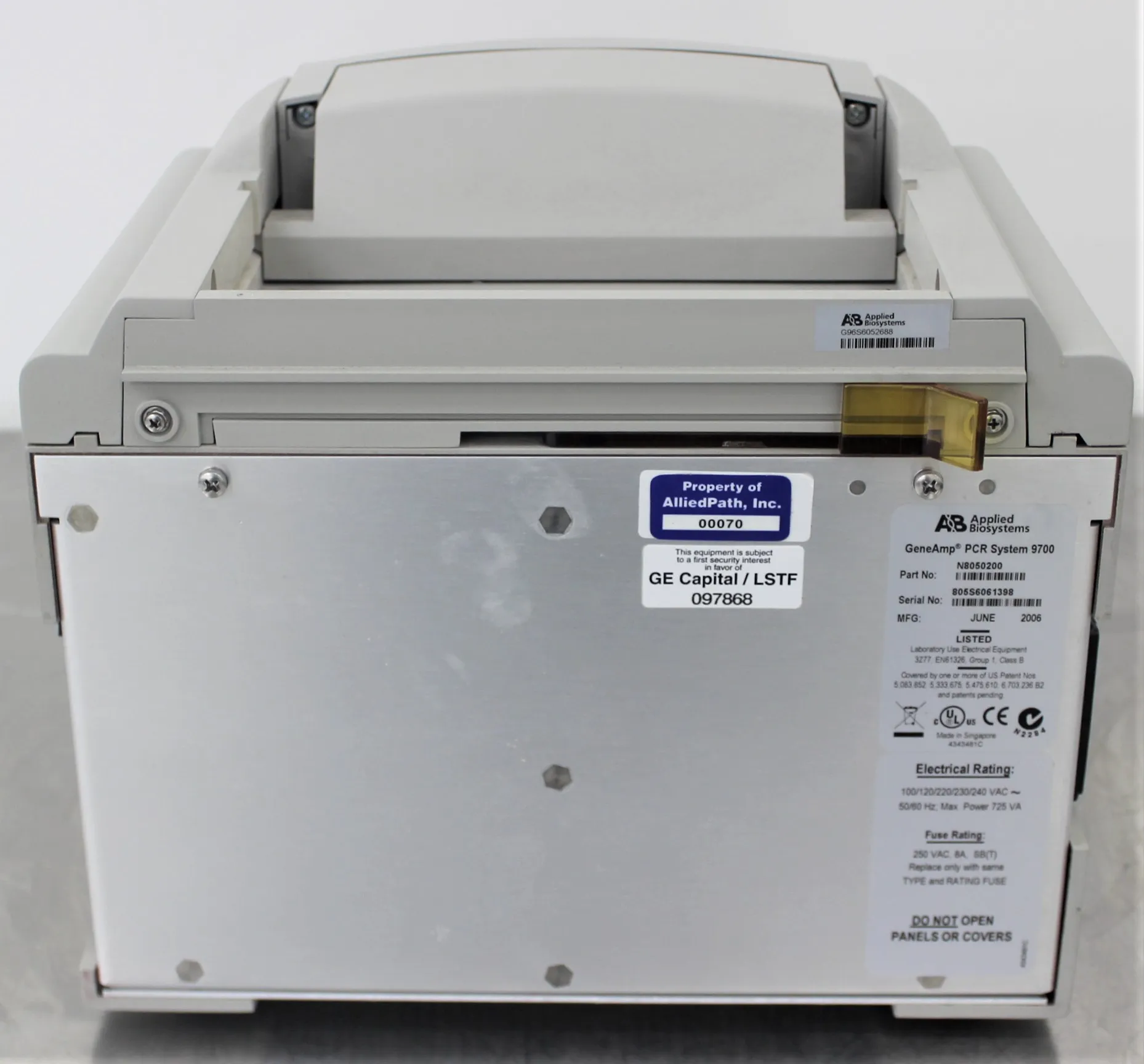 Applied Biosystems GeneAmp 9700 PCR System Sample Block