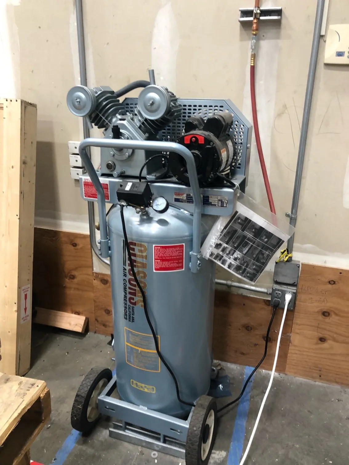 Ciasons SM-2530V A-C Air Compressor: Single Tank Vertical