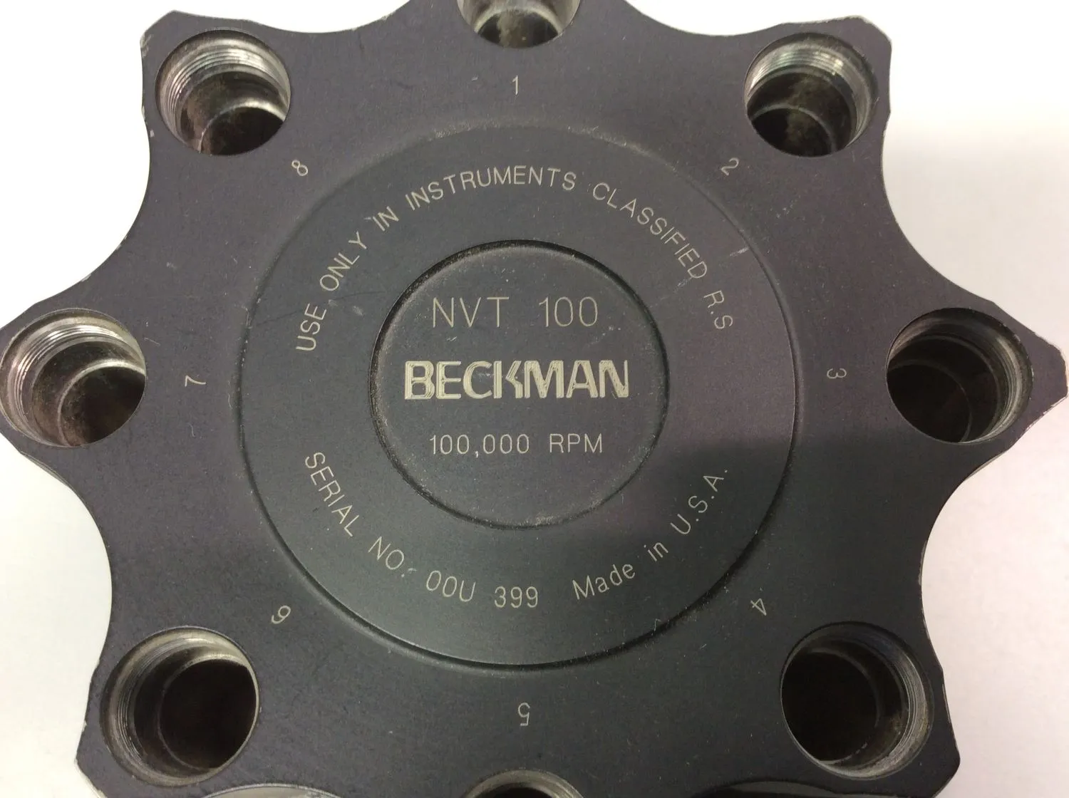 Beckman Coulter Centrifuge Rotor NVT100 100,000 RPM