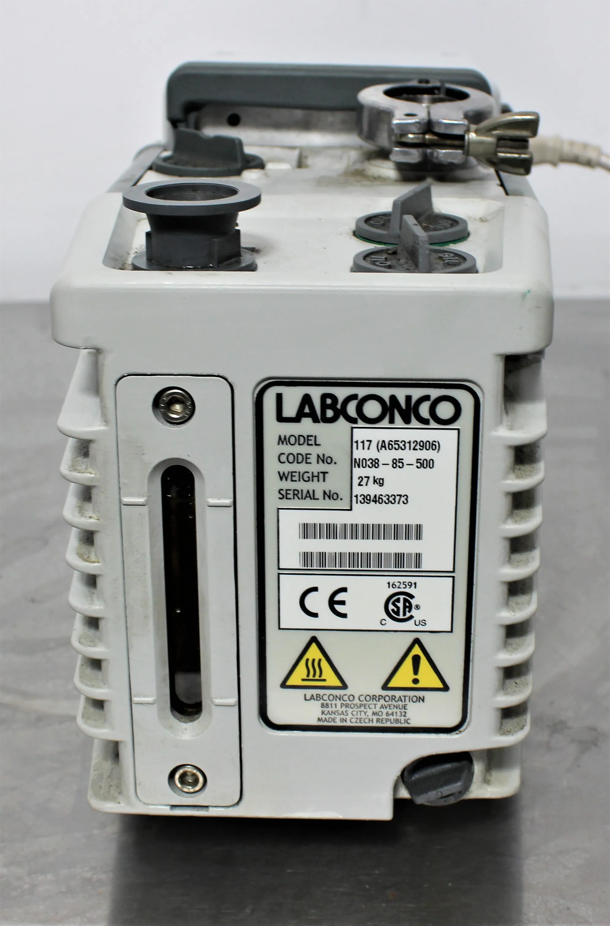 Labconco Rotary Vane Vacuum Pump 139463373