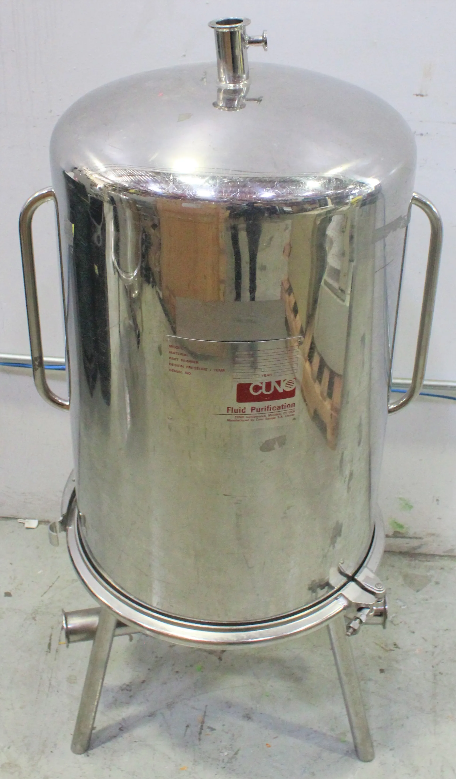 Used CUNO Stainless Steel Filter Housing 16 ZPC 2 with 30-Day Warranty