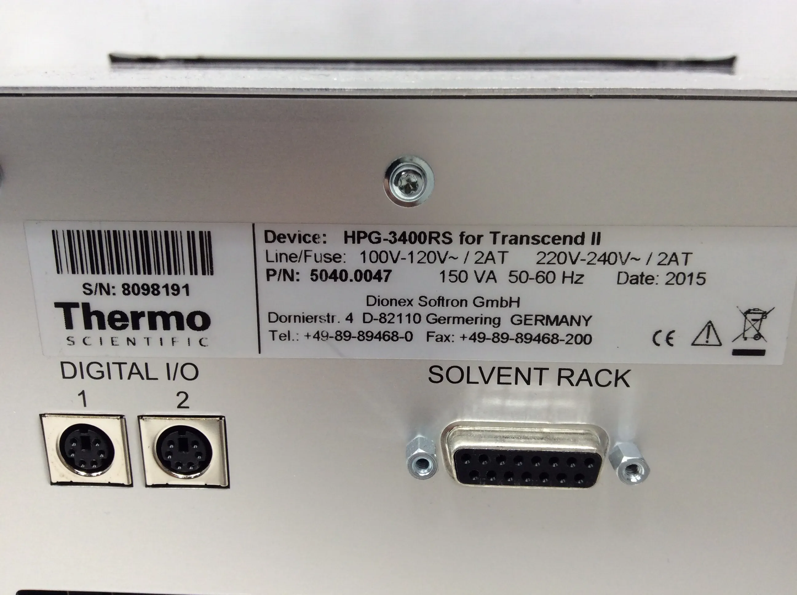 Thermo Scientific Dionex UltiMate 3000 RS Pump UHPLC Focused