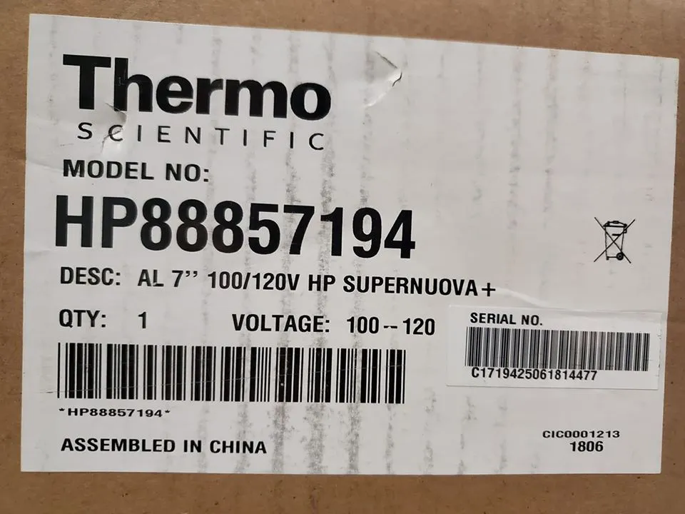 Thermo Scientific HP Super-Nuova HP88857194 Digital Hot Plate 7x7 Aluminum