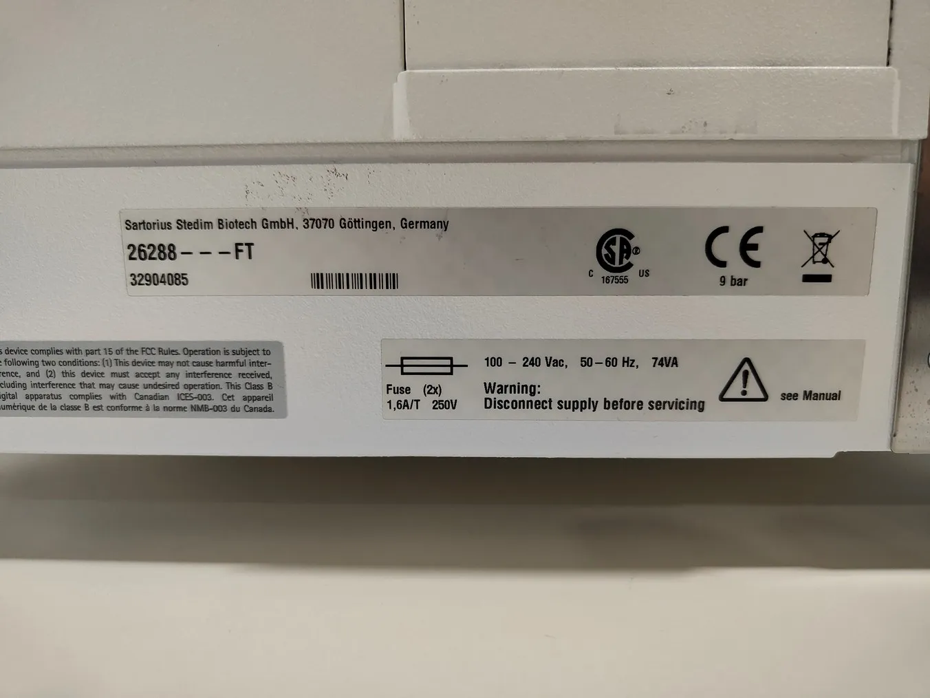 Sartorius Sartocheck 4 Plus Single Use Filter Integrity Tester