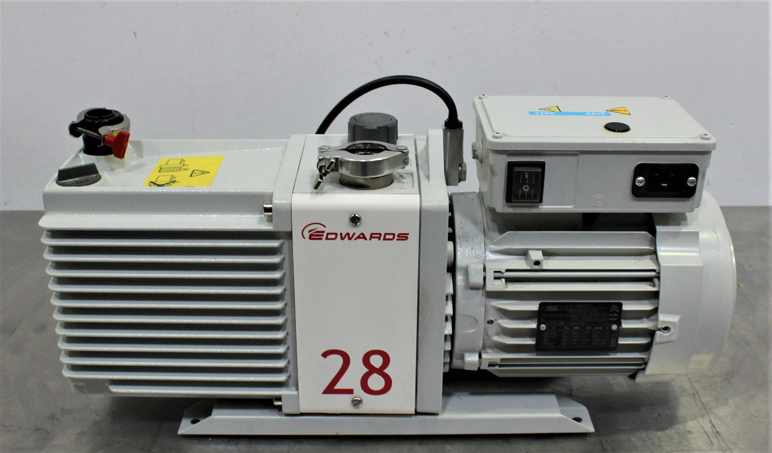 Edwards E2M28 Rotary Vane Vacuum Pump, Used, 120V/220V