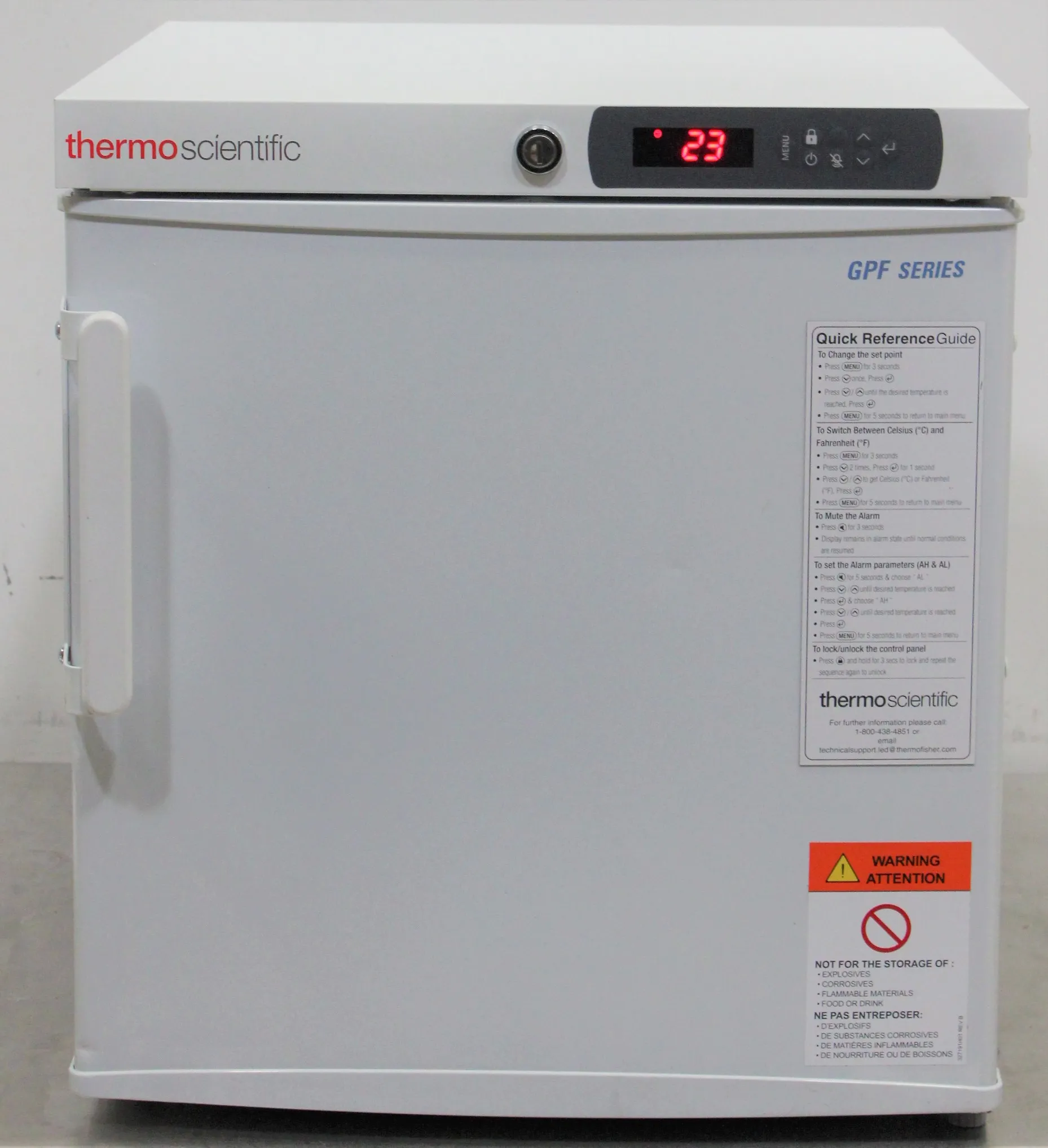 Thermo Fisher Scientific GPF Series -20C Countertop Manual Defrost Freezer MF02PA-SAEE-TS