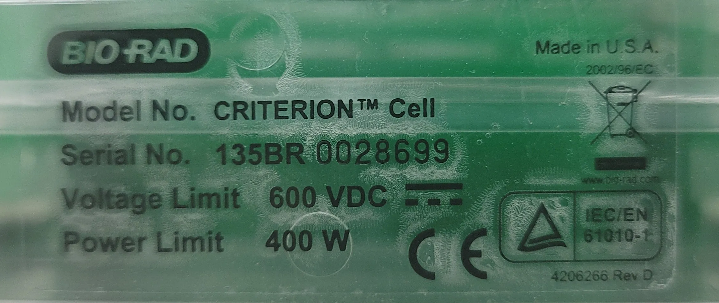 Bio-Rad Criterion Cell Electrophoresis System