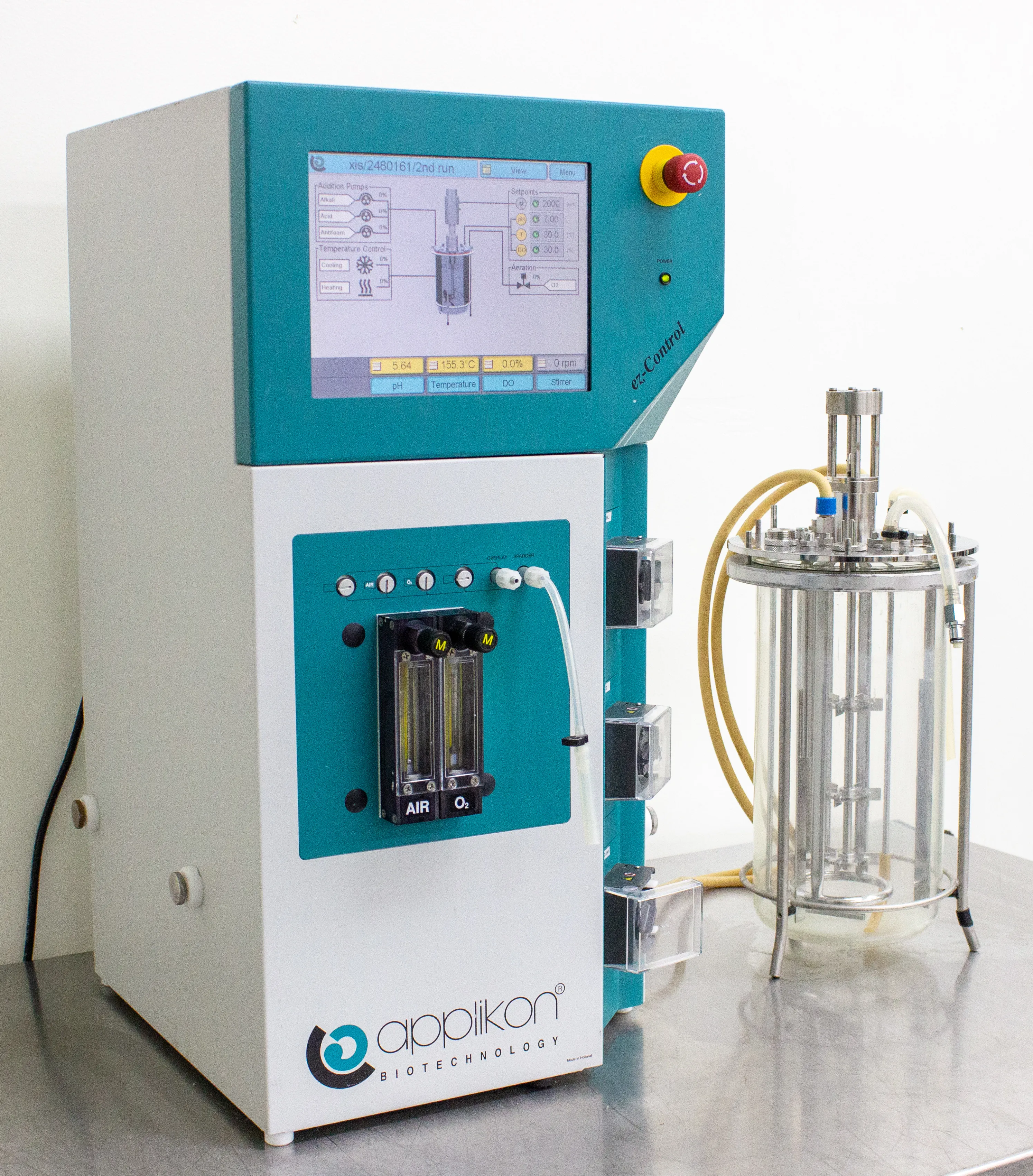 Applikon EZ Control Bioreactor Controller with 6L Bioreactor Glass Vessel