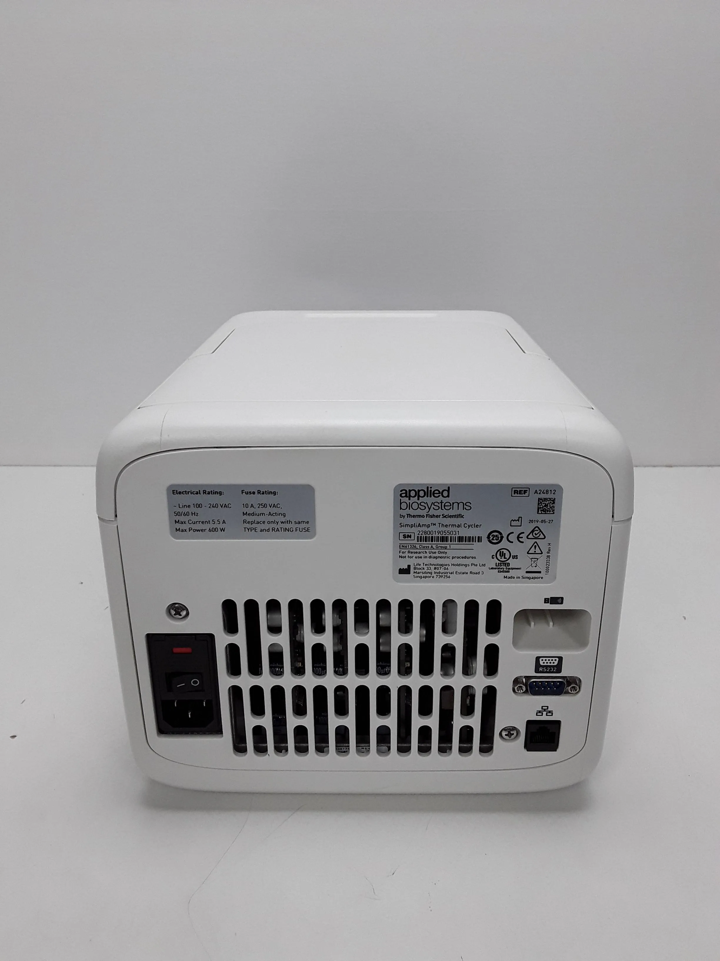 Applied Biosystems SimpliAmp Thermal Cycler A24812 PCR Molecular Biology Lab Equipment