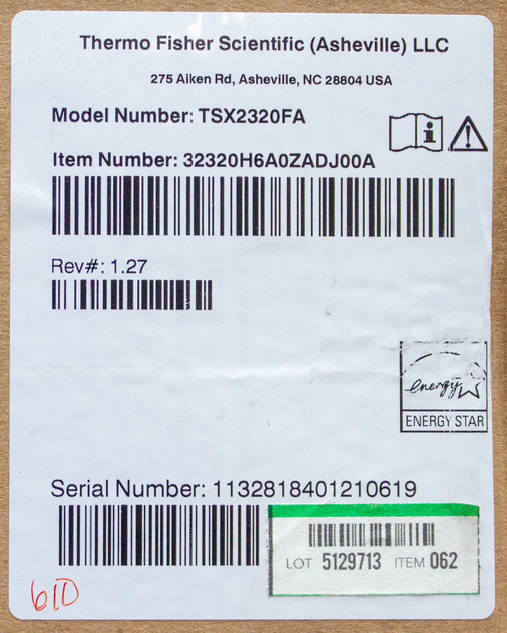 Thermo TSX Series High Performance -20C Manual Defrost Lab Freezer TSX2320FA