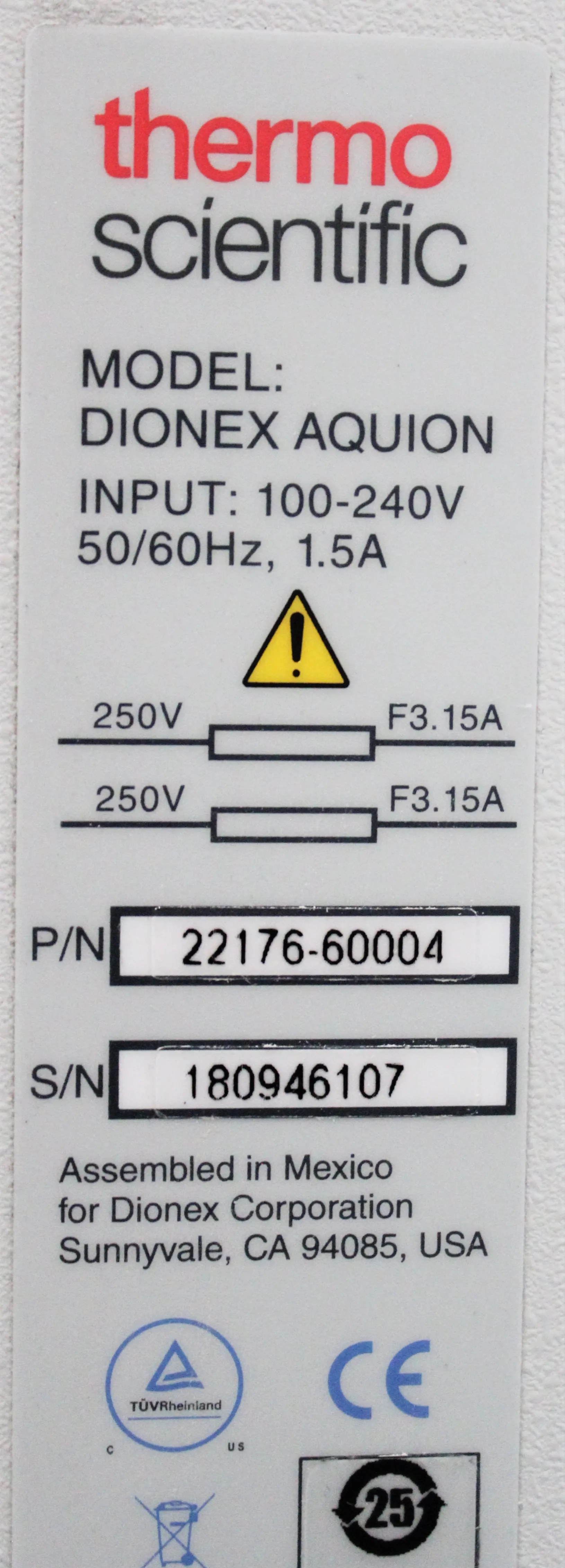 Thermo Scientific Dionex Aquion IC System