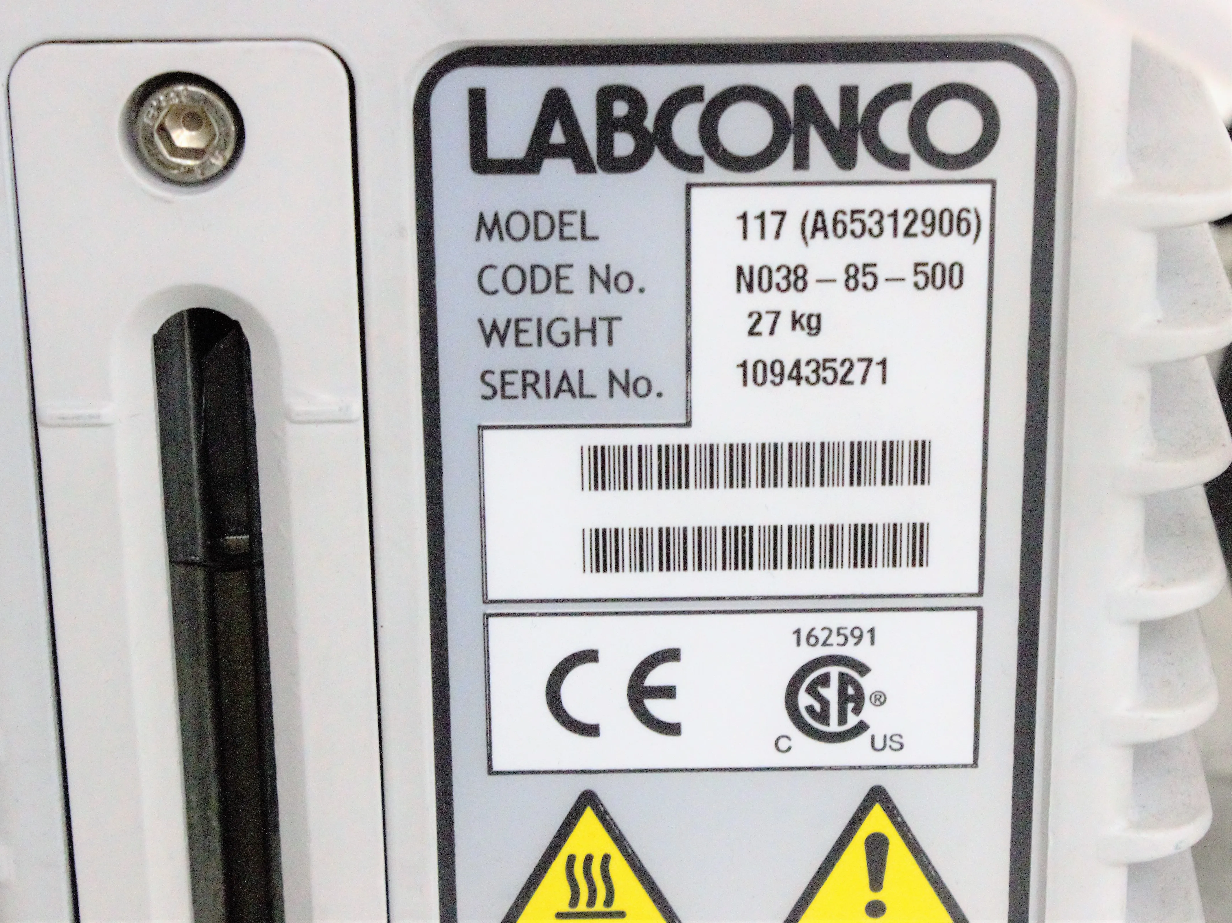 Labconco Glove Box Precise Controlled Atmosphere 5220100 Used - 30-Day Warranty