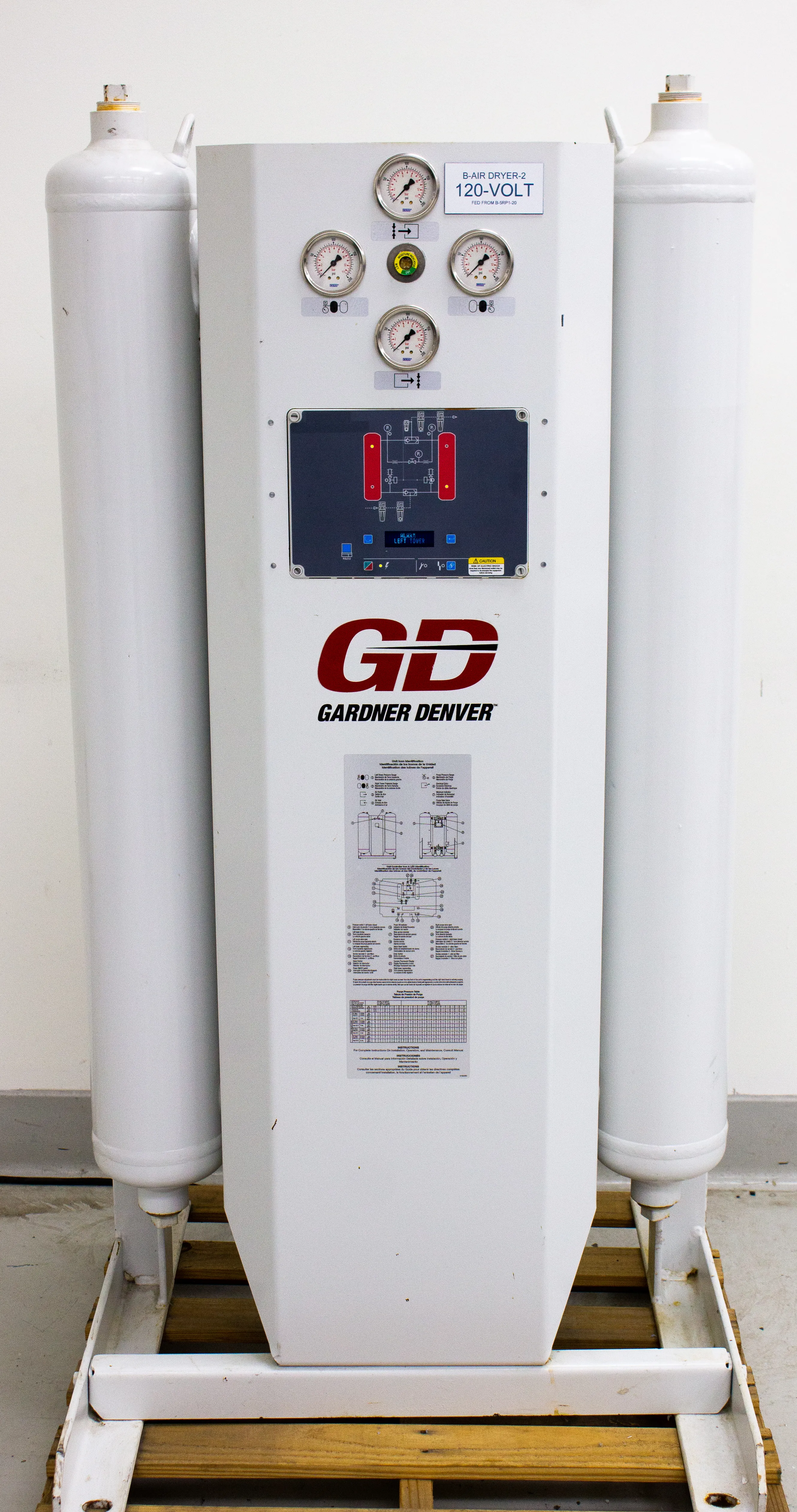 Gardner Denver DGHE-60 Pressure-Swing Regenerative Desiccant Compressed Air Dryer