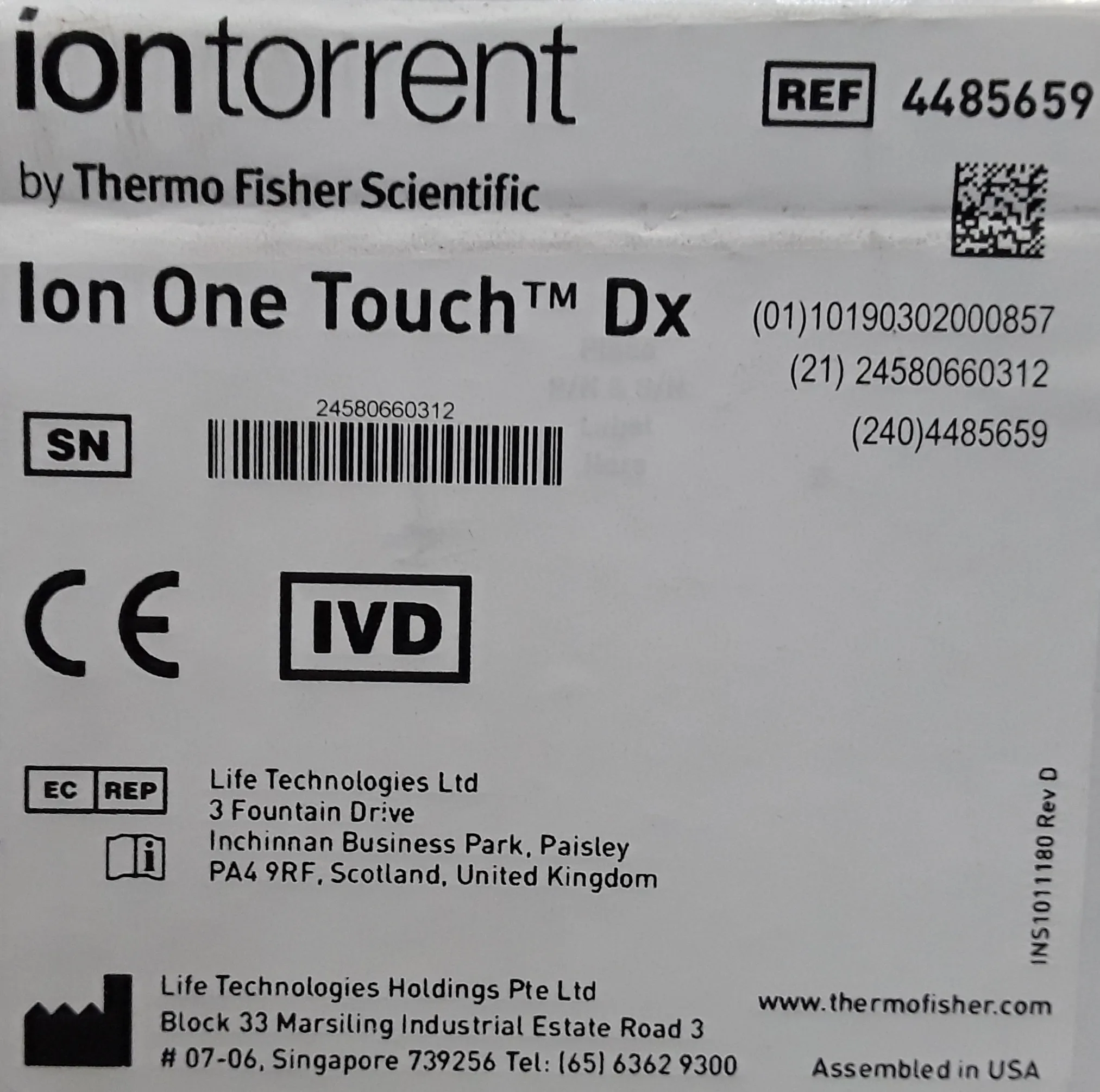 Ion Torrent DNA Sequencer Model 4485659 New in Box