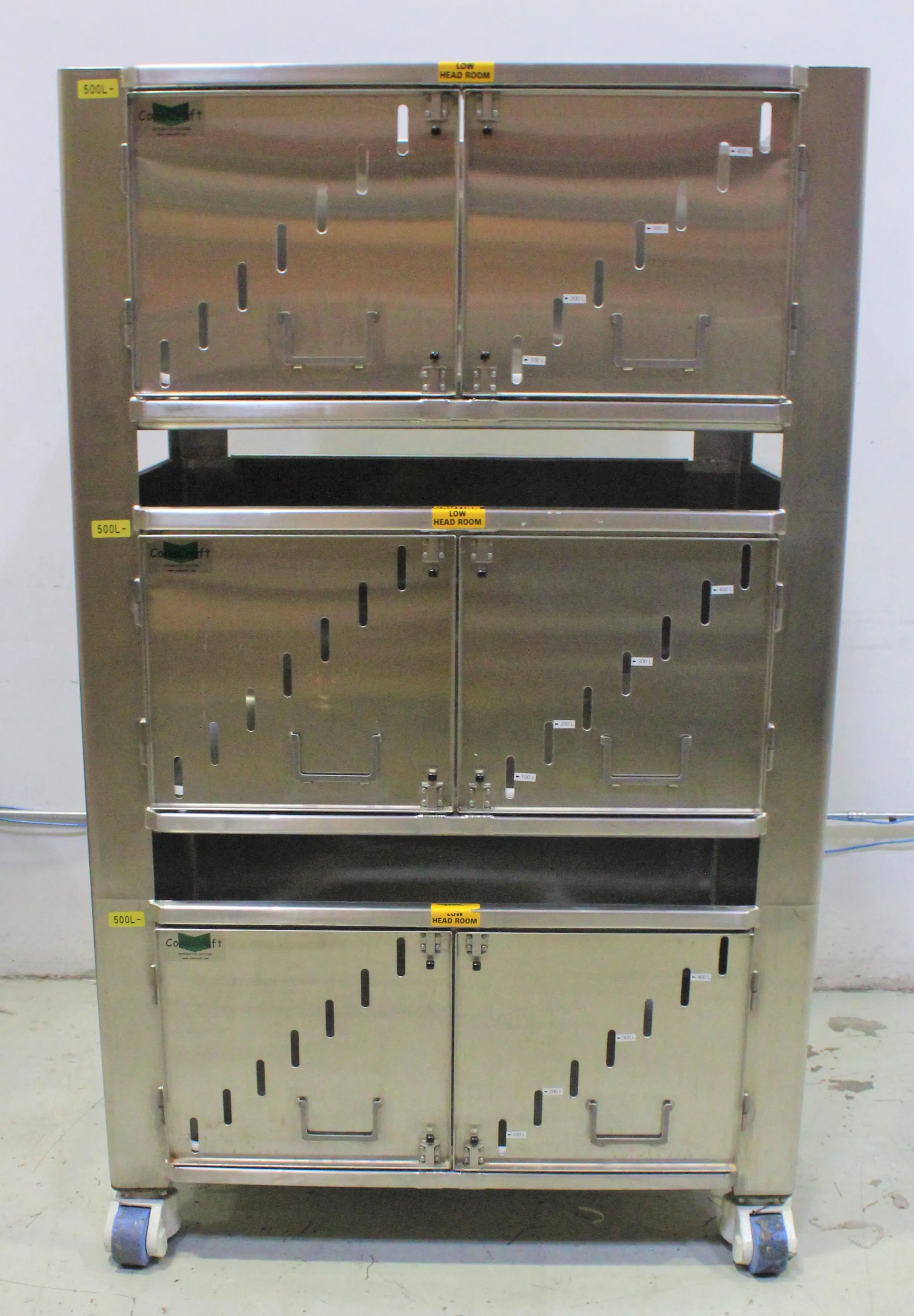 ConeCraft 500 L 3x Stack Stainless Steel Bioprocess Container System